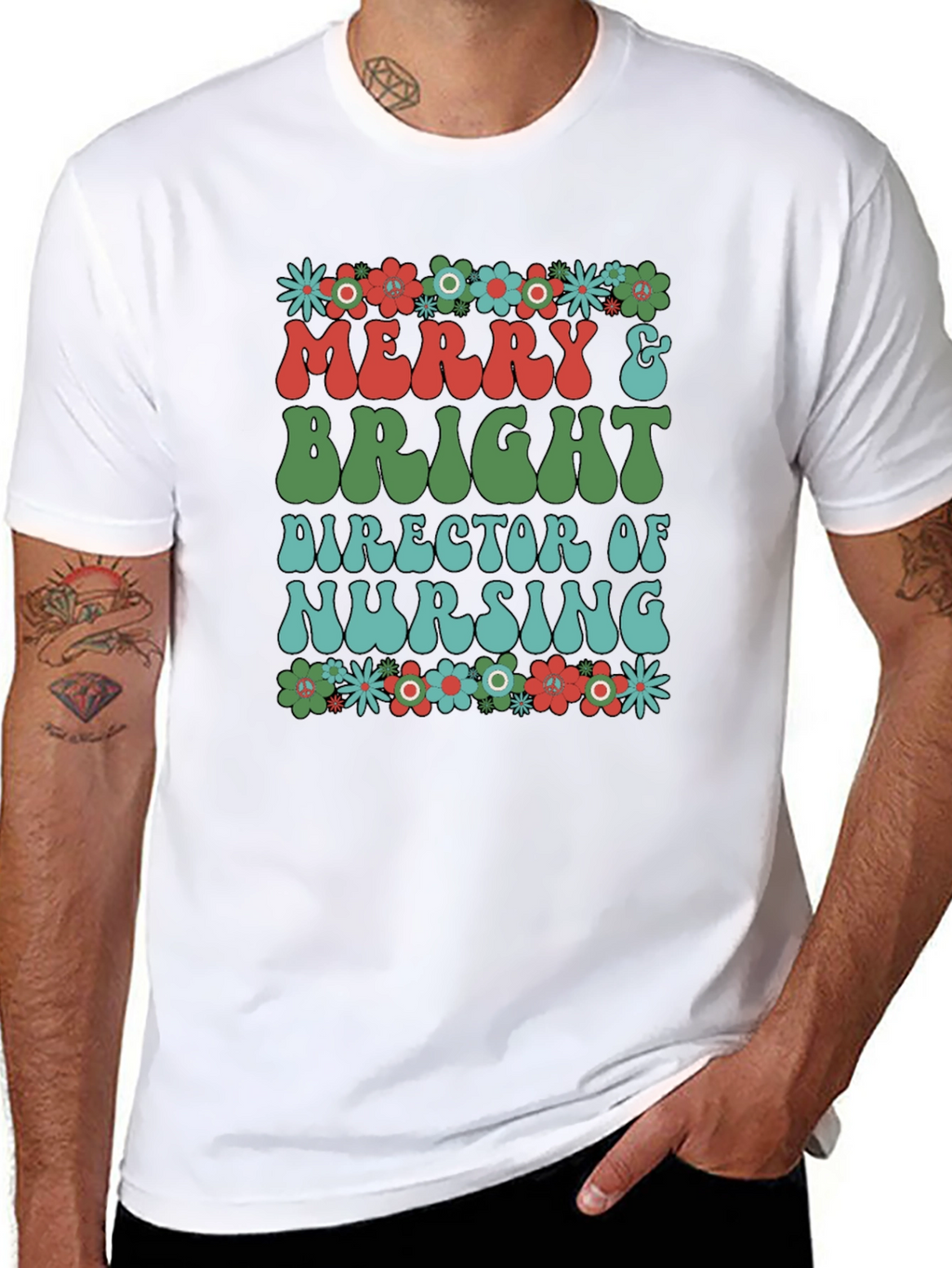 Merry & Bright Nurse T-Shirt