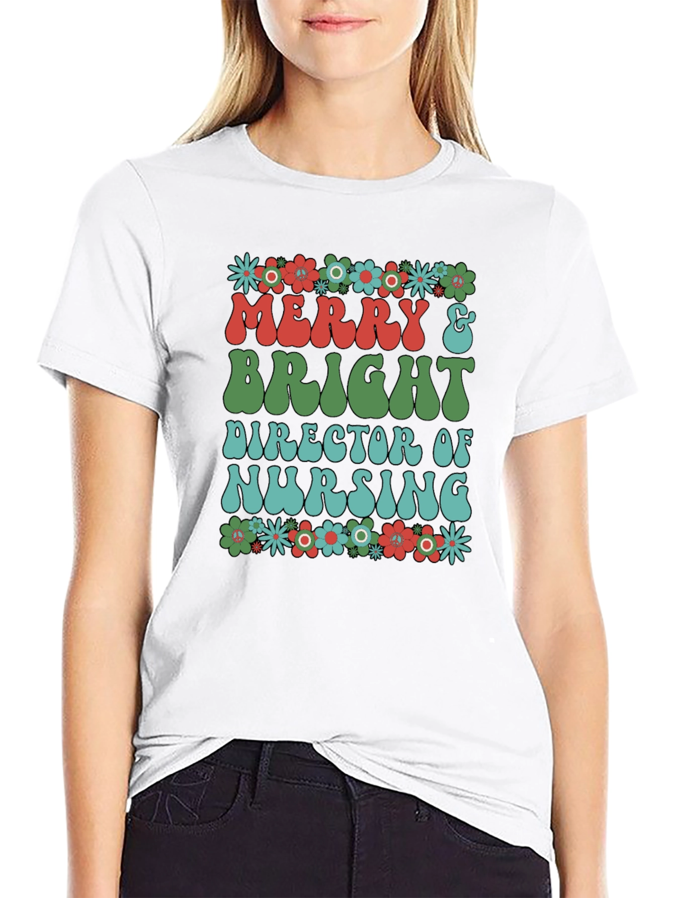 Merry & Bright Nurse T-Shirt