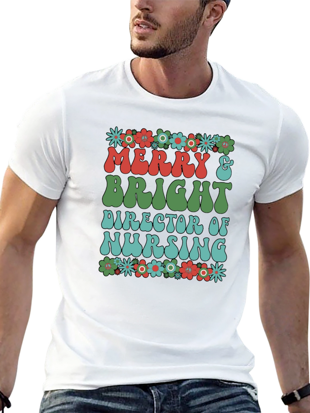 Merry & Bright Nurse T-Shirt