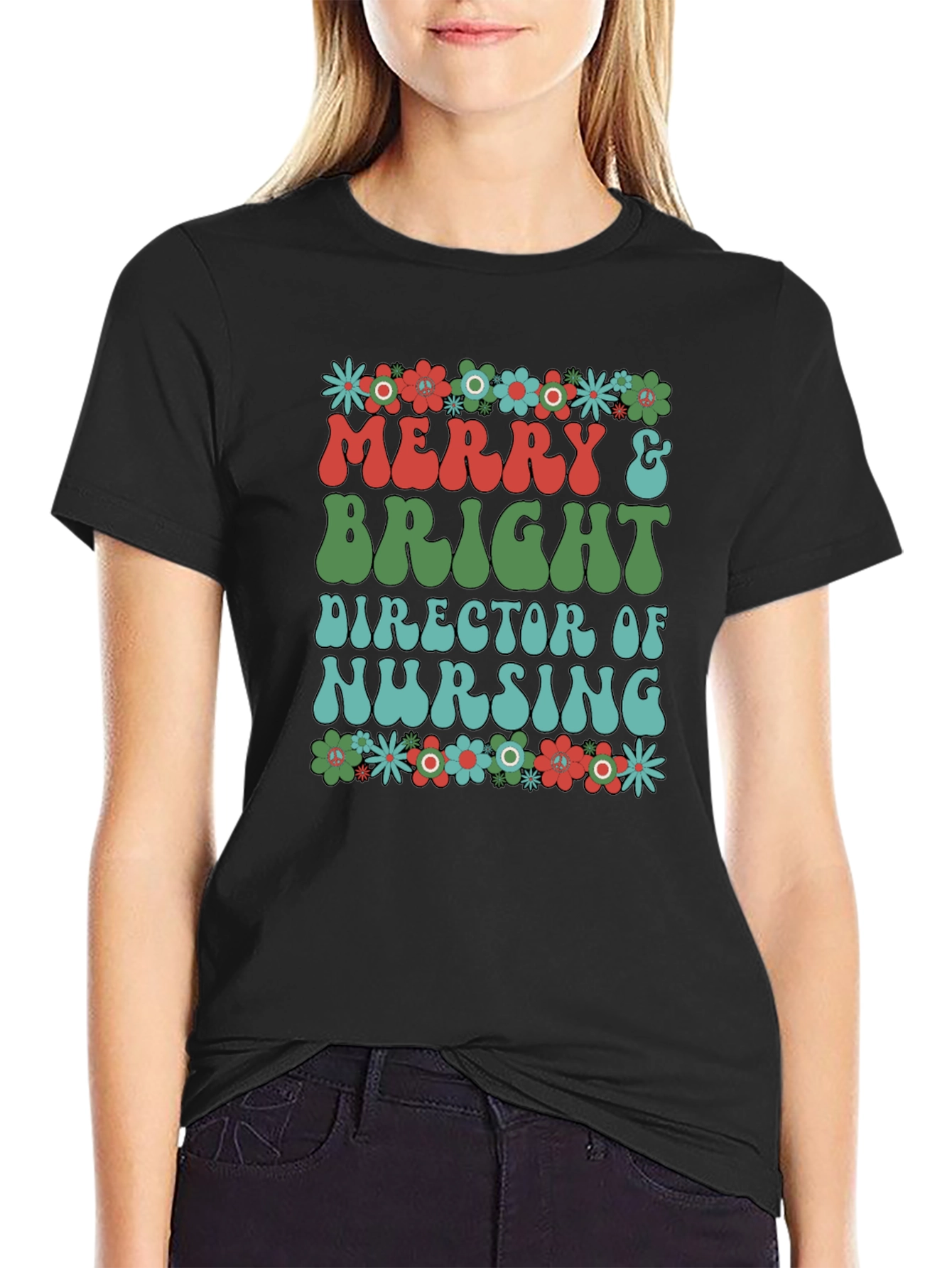 Merry & Bright Nurse T-Shirt