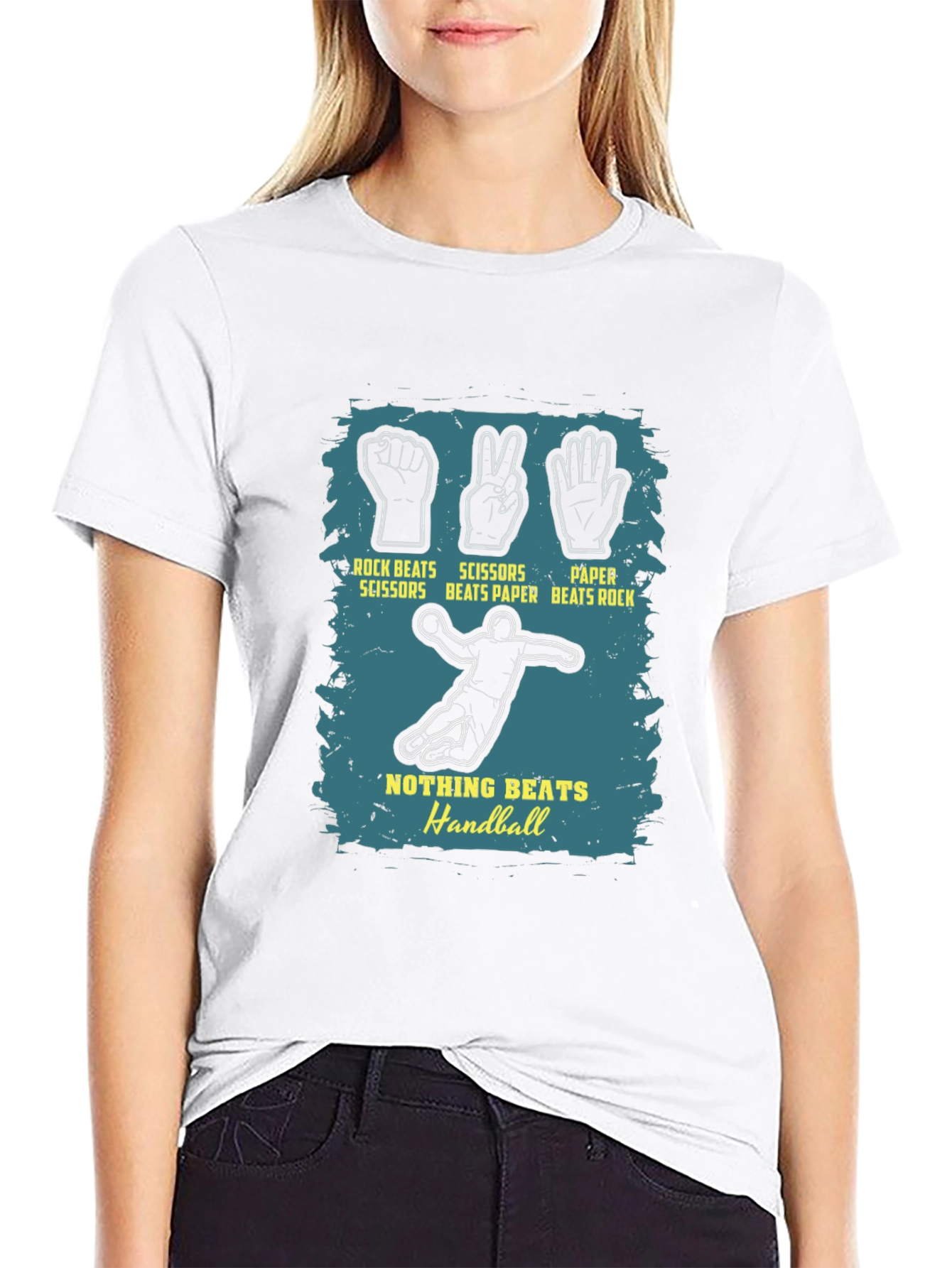 Handball Rock Paper Scissors Graphic Tee