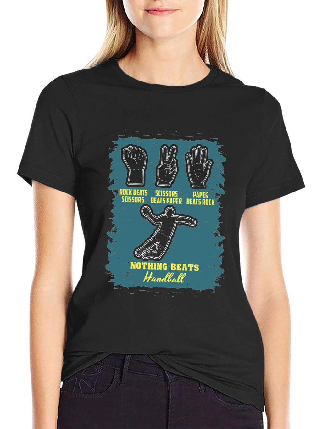 Handball Rock Paper Scissors Graphic Tee