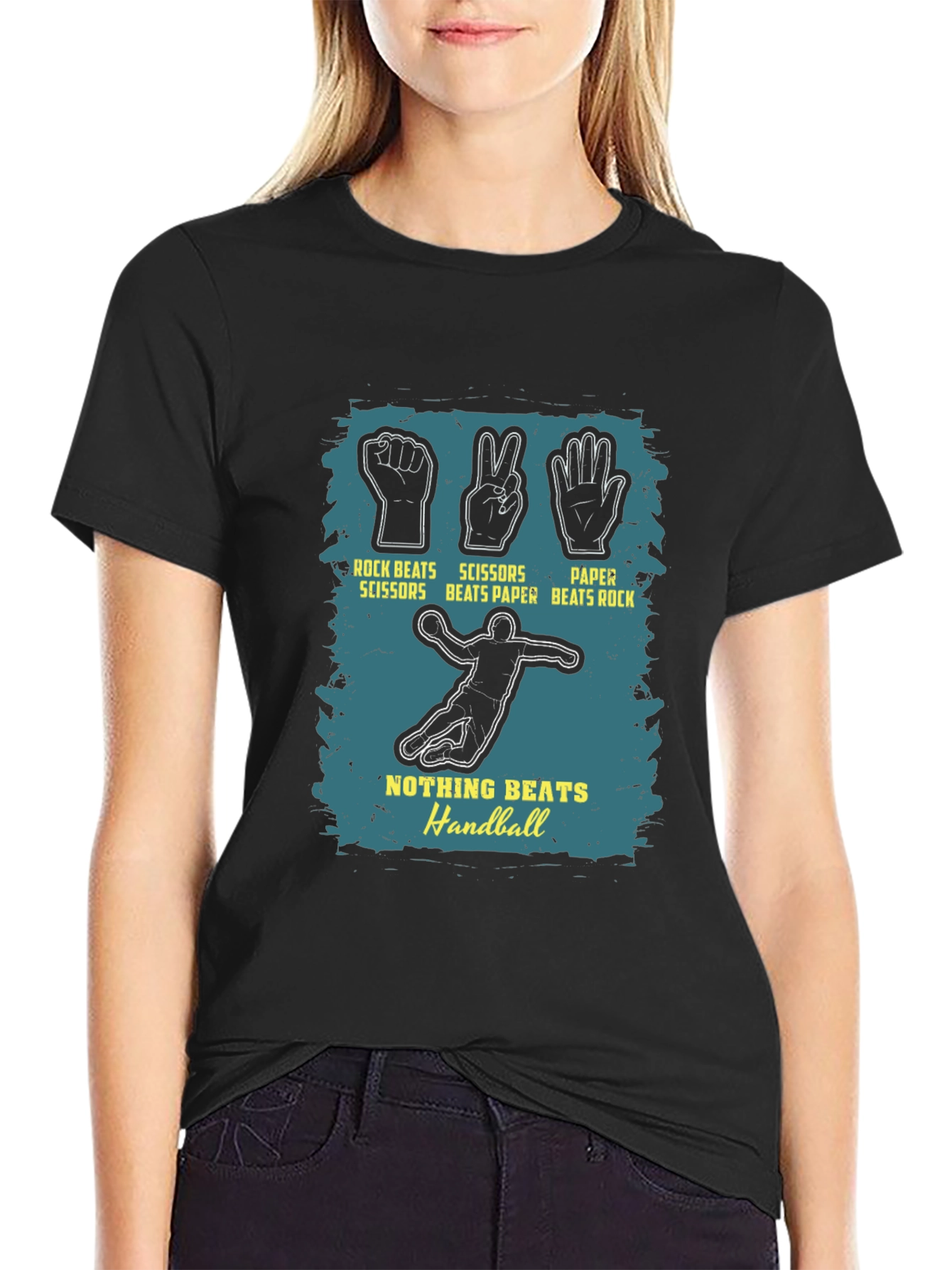 Handball Rock Paper Scissors Graphic Tee