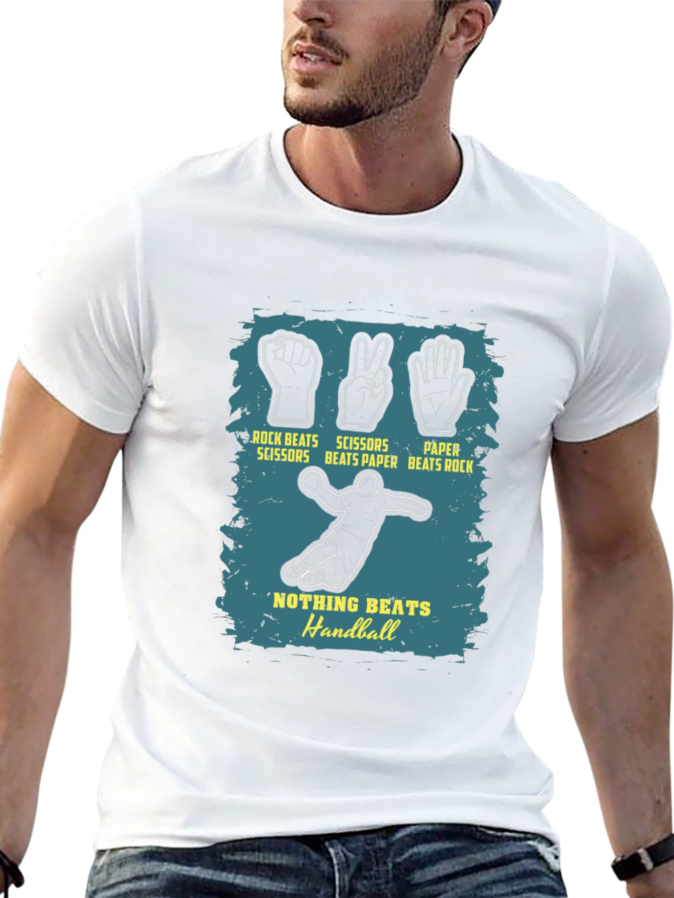 Handball Rock Paper Scissors Graphic Tee