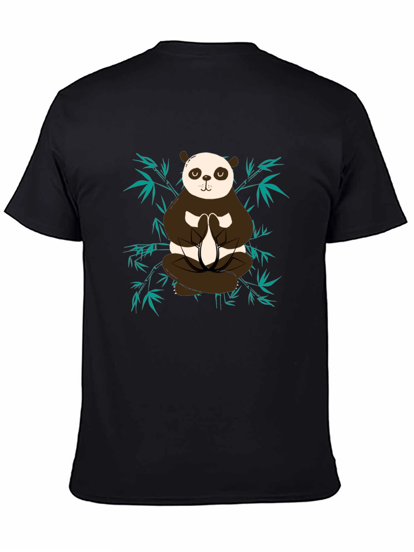 Meditating Panda Graphic Tee - Zen Style Shirt