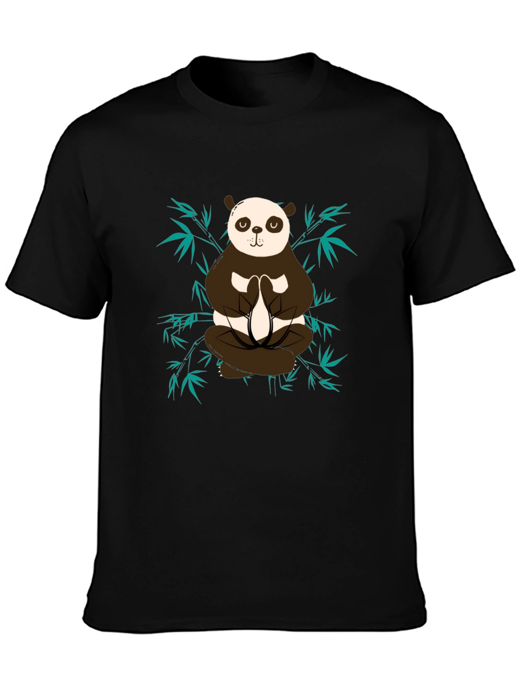 Meditating Panda Graphic Tee - Zen Style Shirt