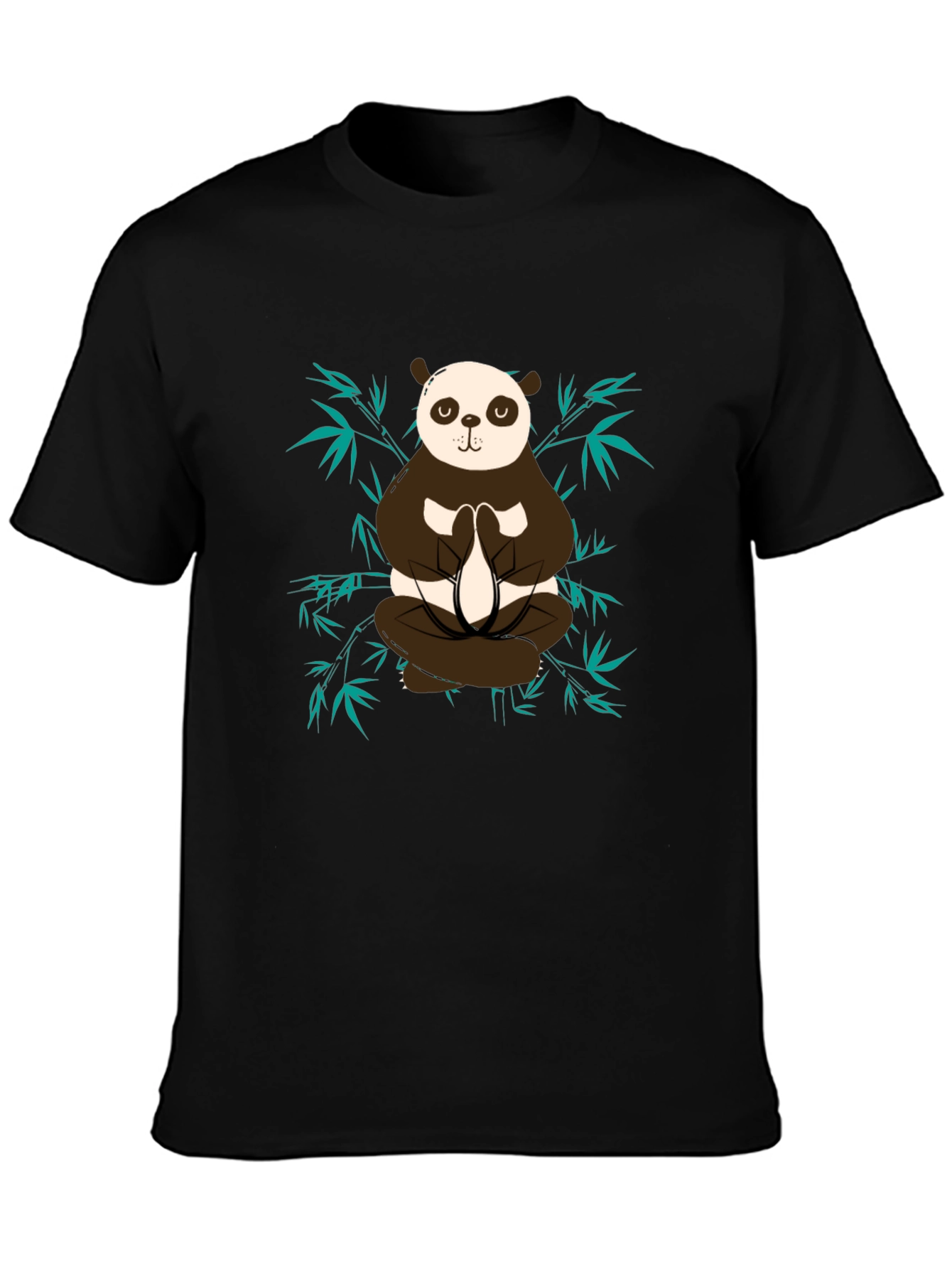 Meditating Panda Graphic Tee - Zen Style Shirt