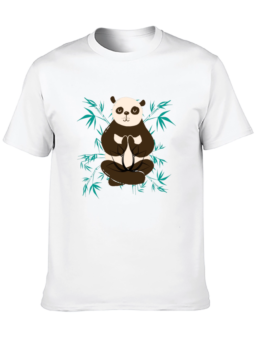 Meditating Panda Graphic Tee - Zen Style Shirt