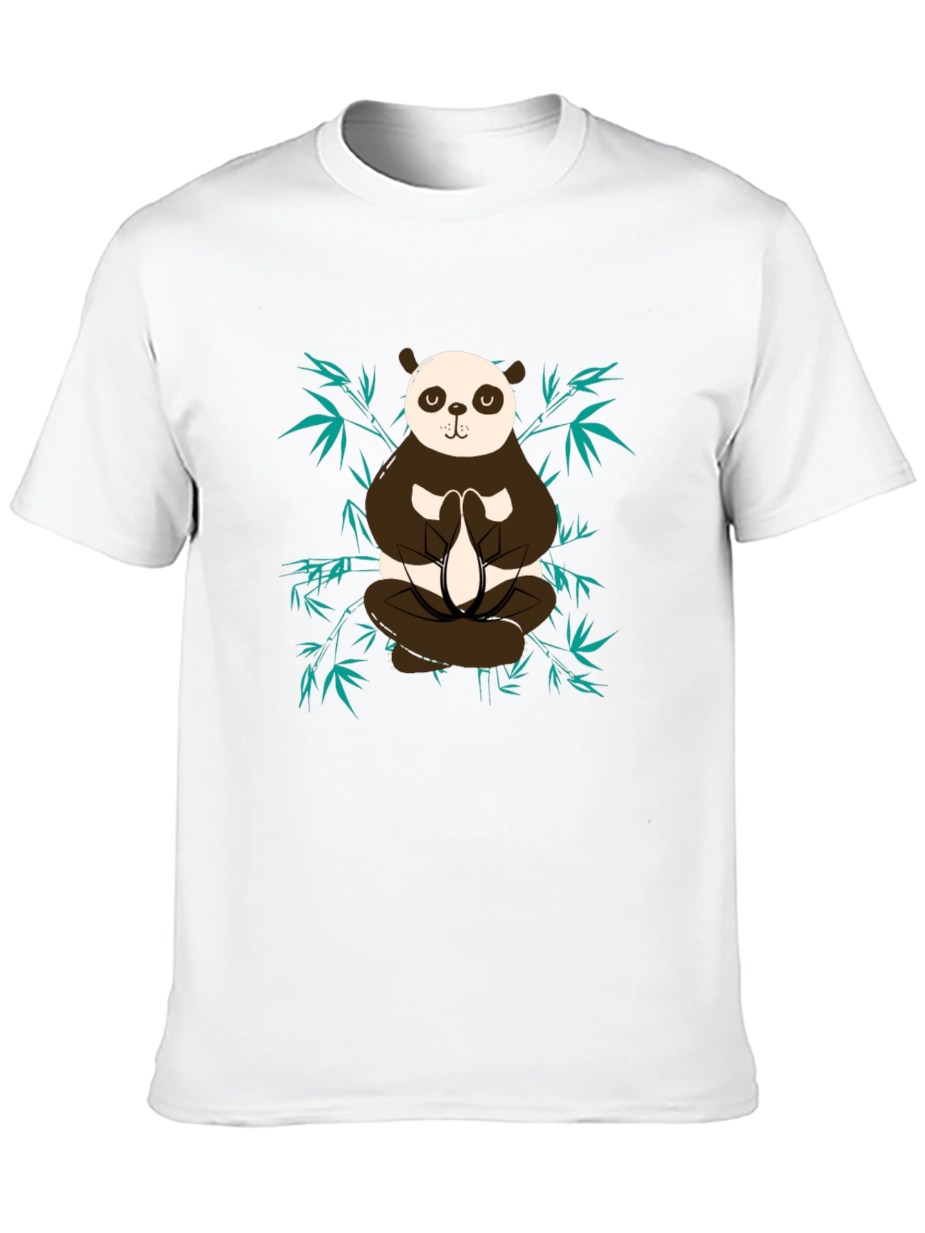 Meditating Panda Graphic Tee - Zen Style Shirt
