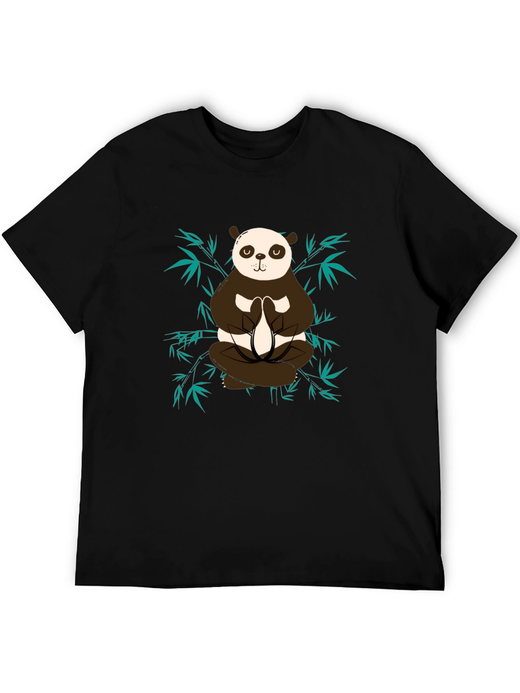Meditating Panda Graphic Tee - Zen Style Shirt