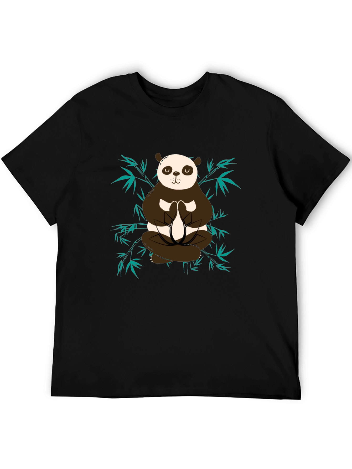 Meditating Panda Graphic Tee - Zen Style Shirt