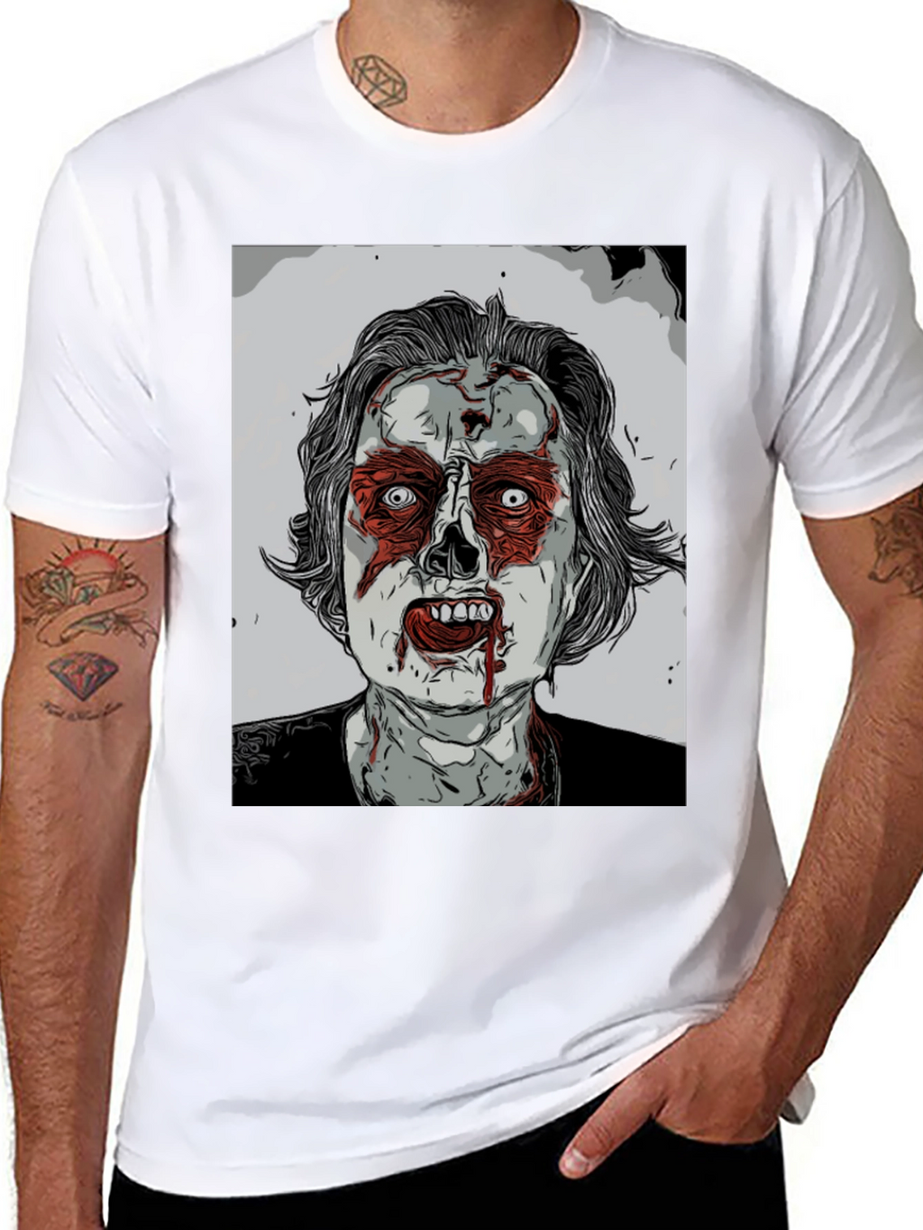 Zombie Graphic Tee - Horror Style