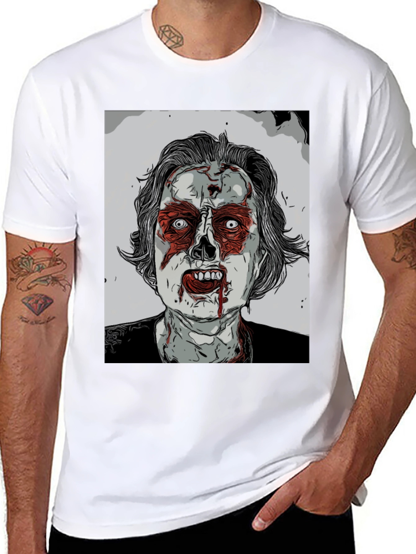 Zombie Graphic Tee - Horror Style