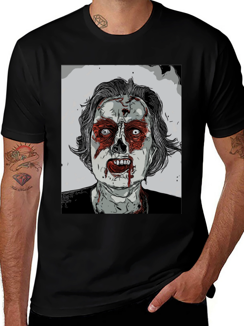 Zombie Graphic Tee - Horror Style
