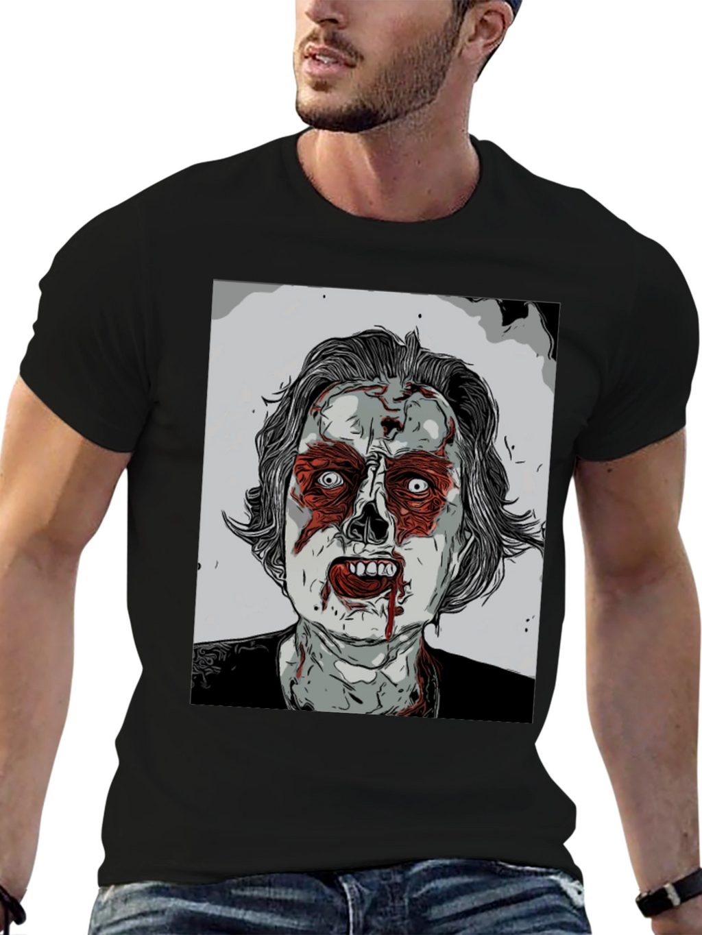 Zombie Graphic Tee - Horror Style