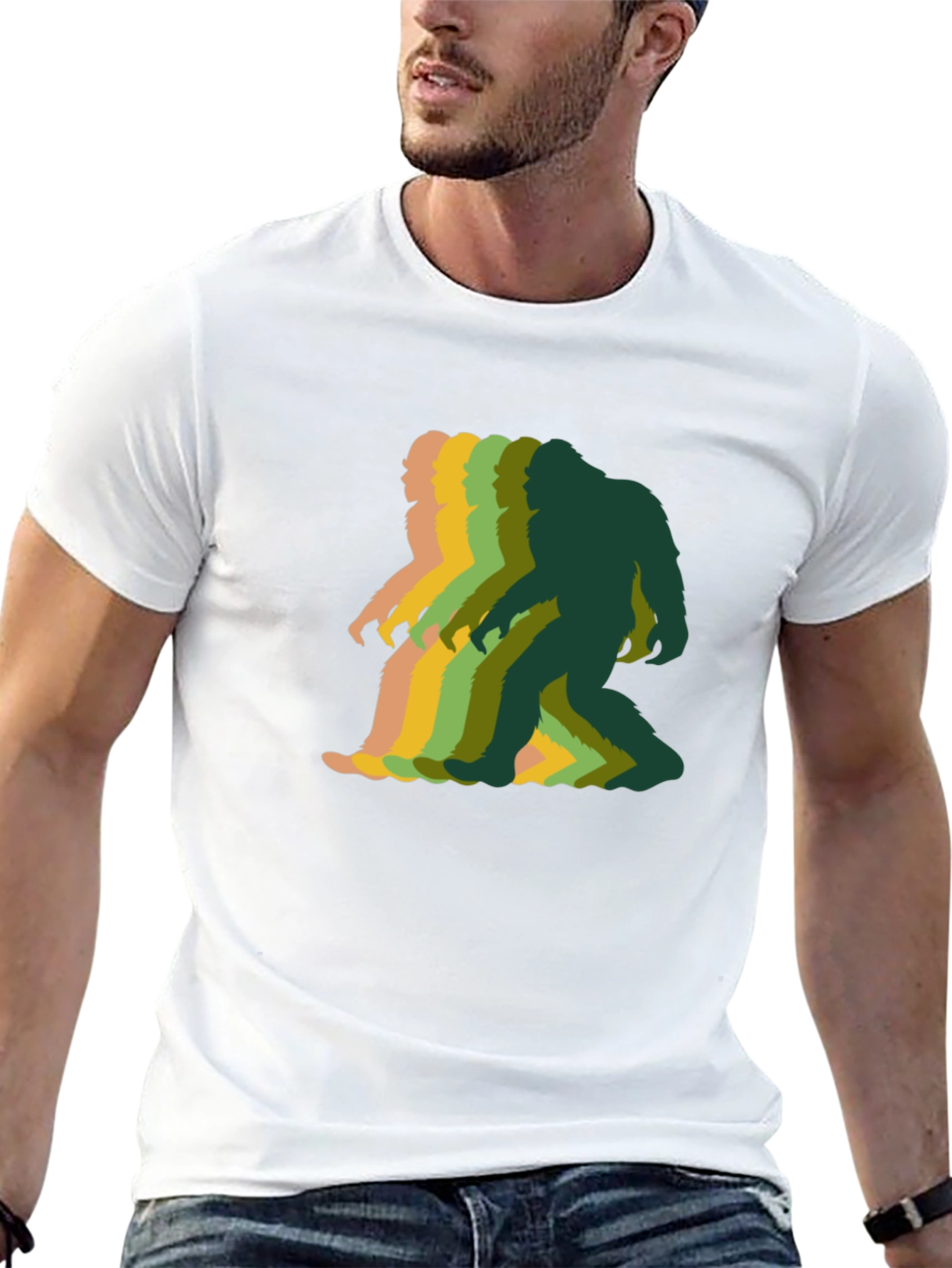 Retro Bigfoot T-Shirt - Funky Sasquatch Graphic Tee