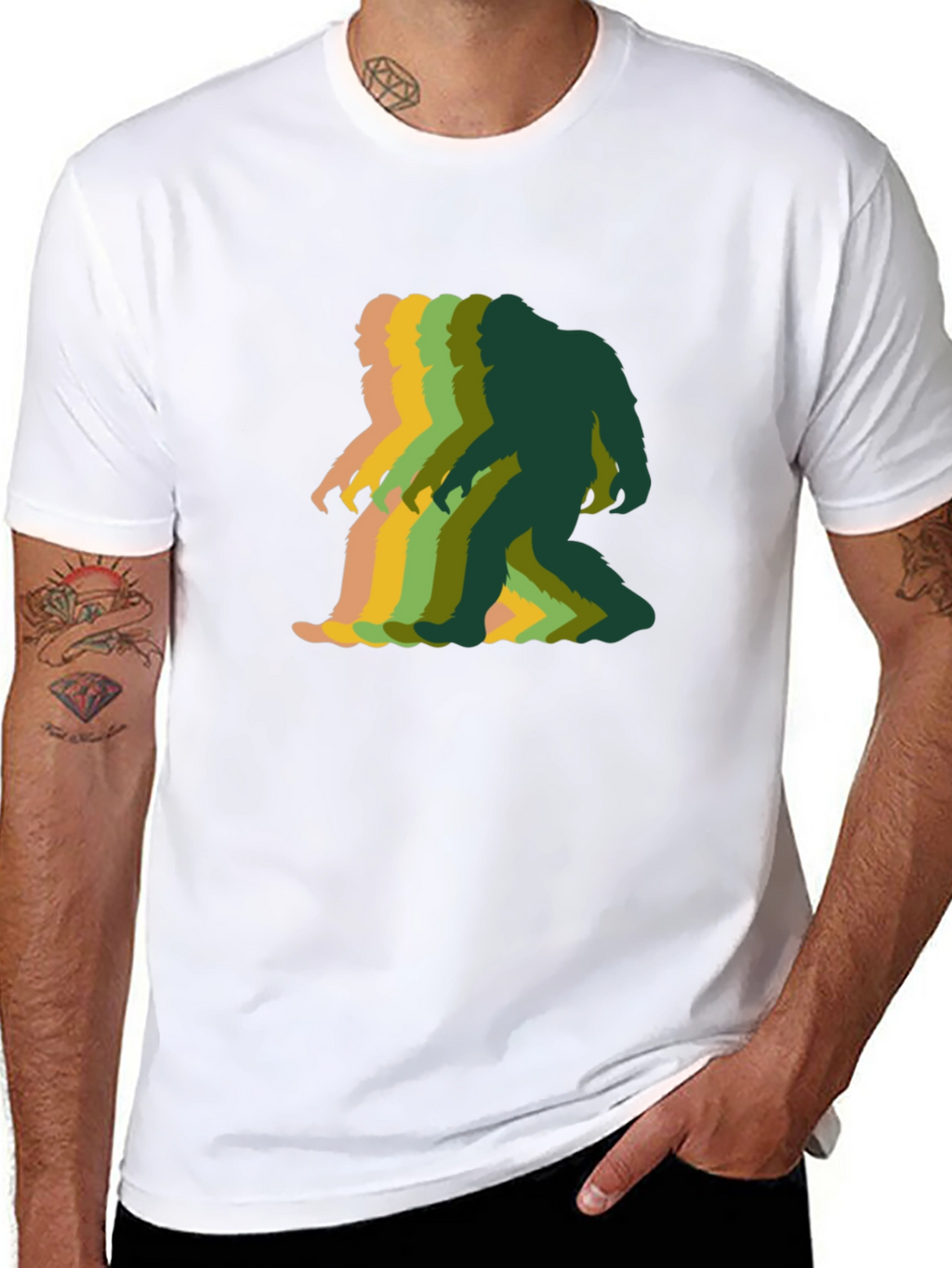 Retro Bigfoot T-Shirt - Funky Sasquatch Graphic Tee