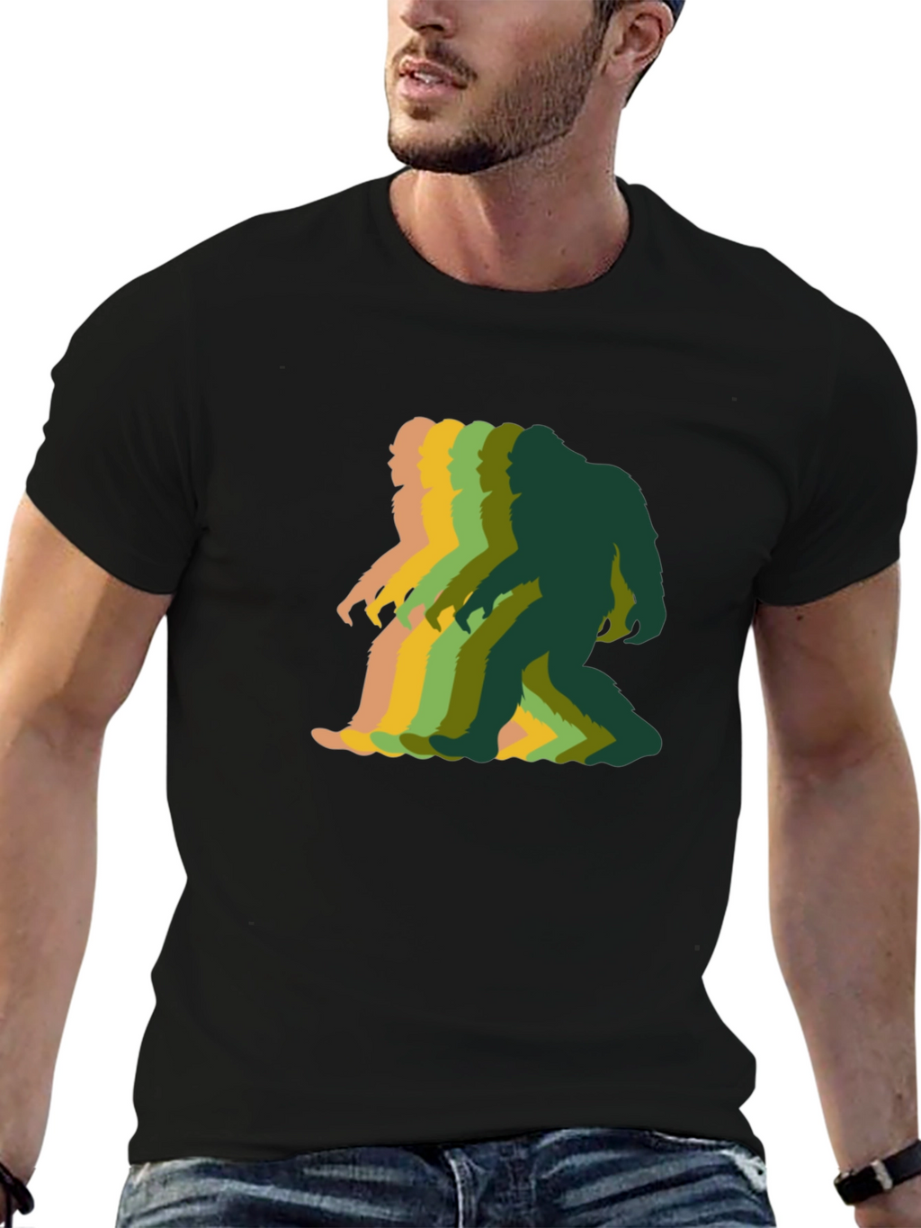Retro Bigfoot T-Shirt - Funky Sasquatch Graphic Tee