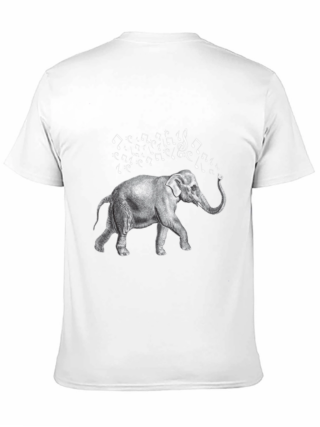 Musical Elephant Black T-Shirt