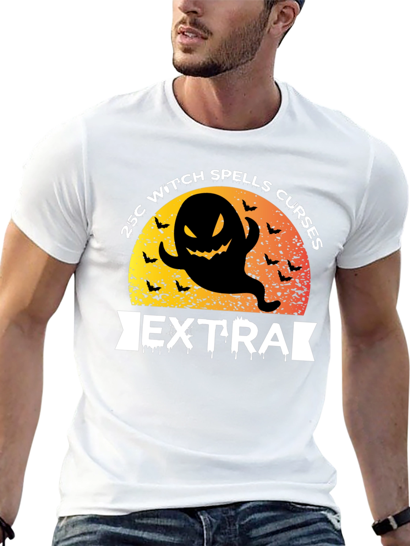 Halloween Witch Spells Curses Extra Black T-Shirt
