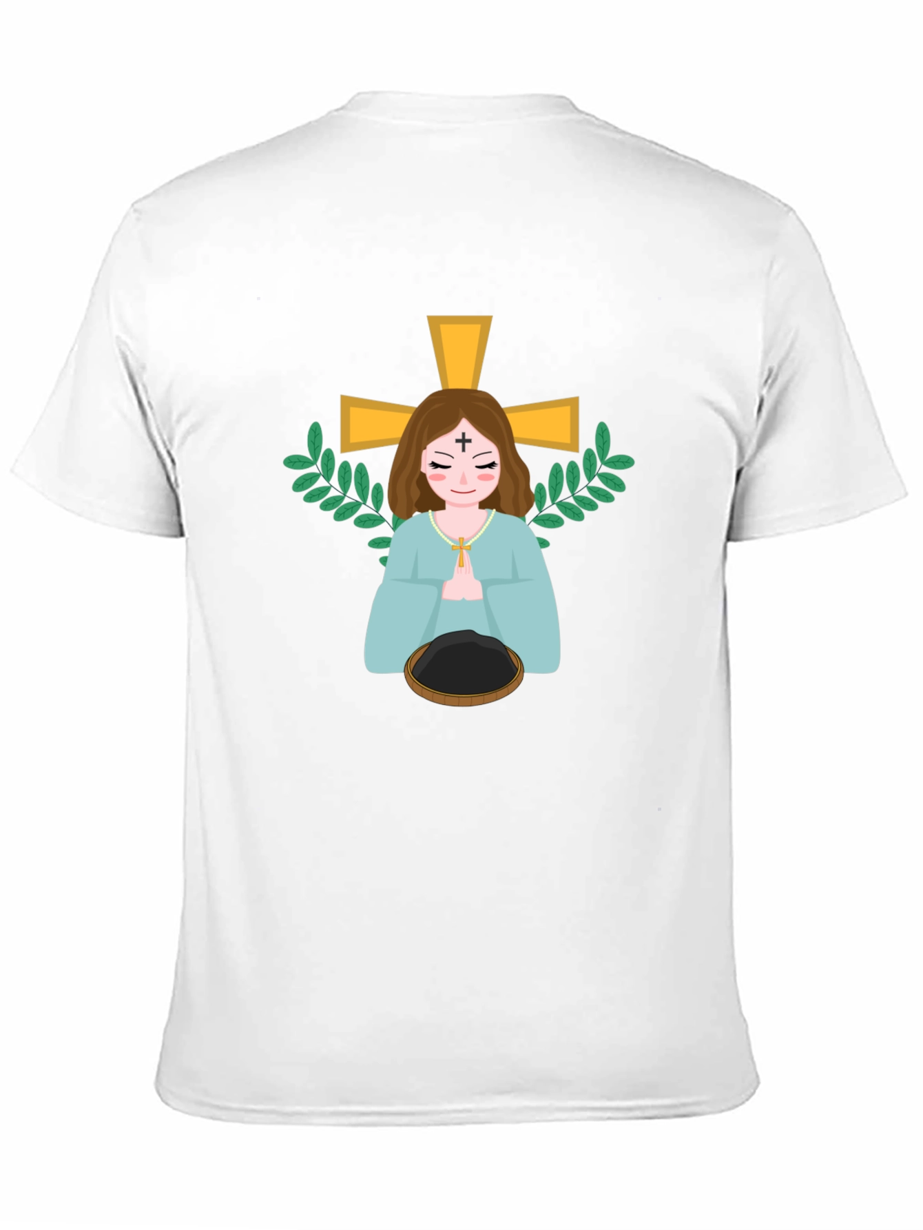Religious Cartoon Graphic Tee - Black Unisex