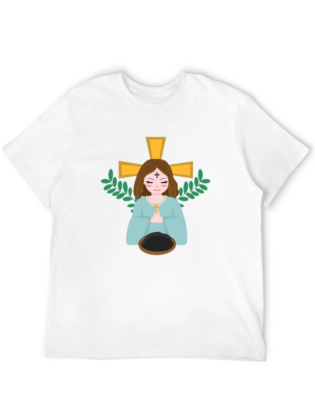 Religious Cartoon Graphic Tee - Black Unisex