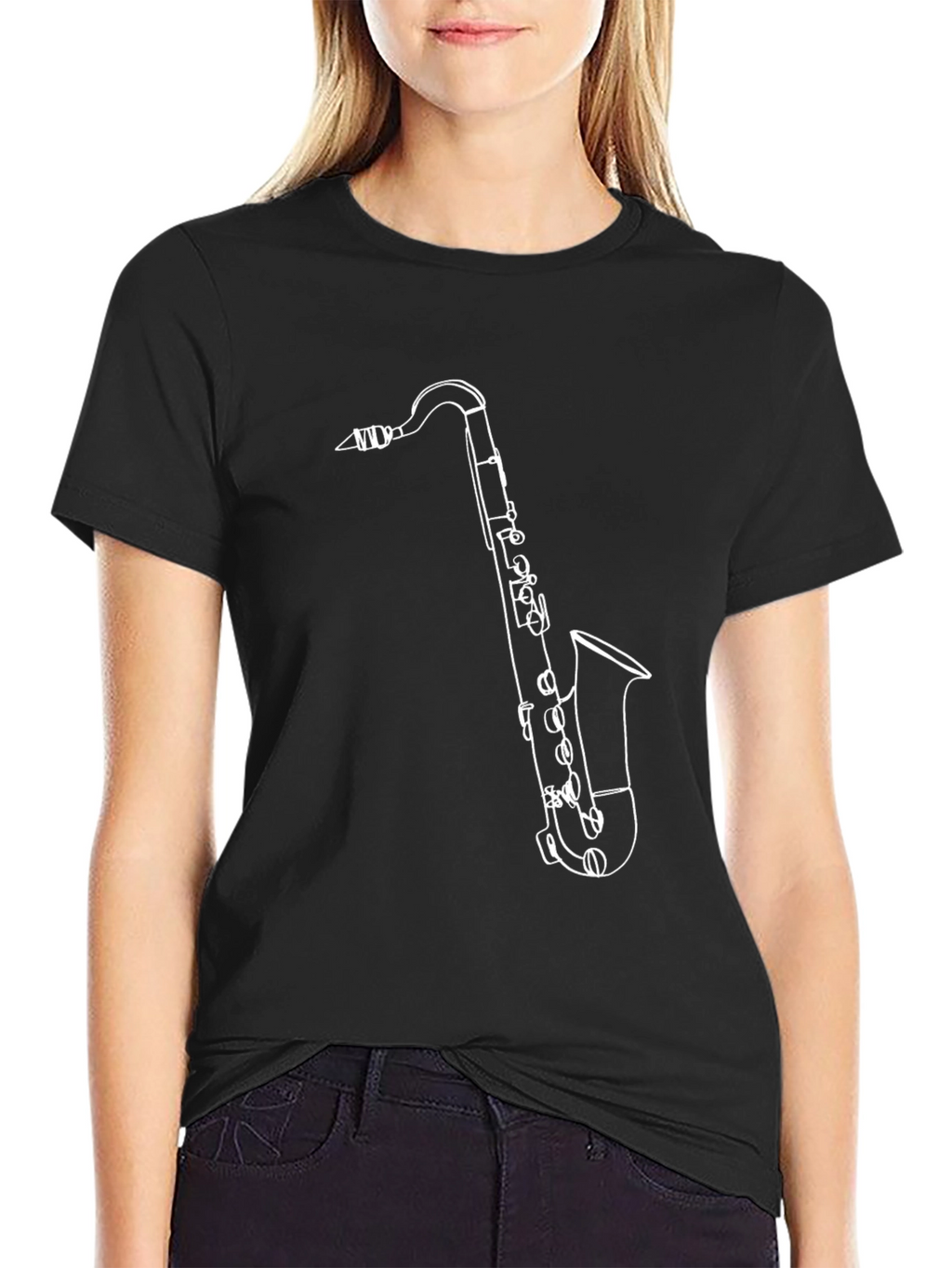 Saxophone Graphic Tee - Cool Music Lover Shirt