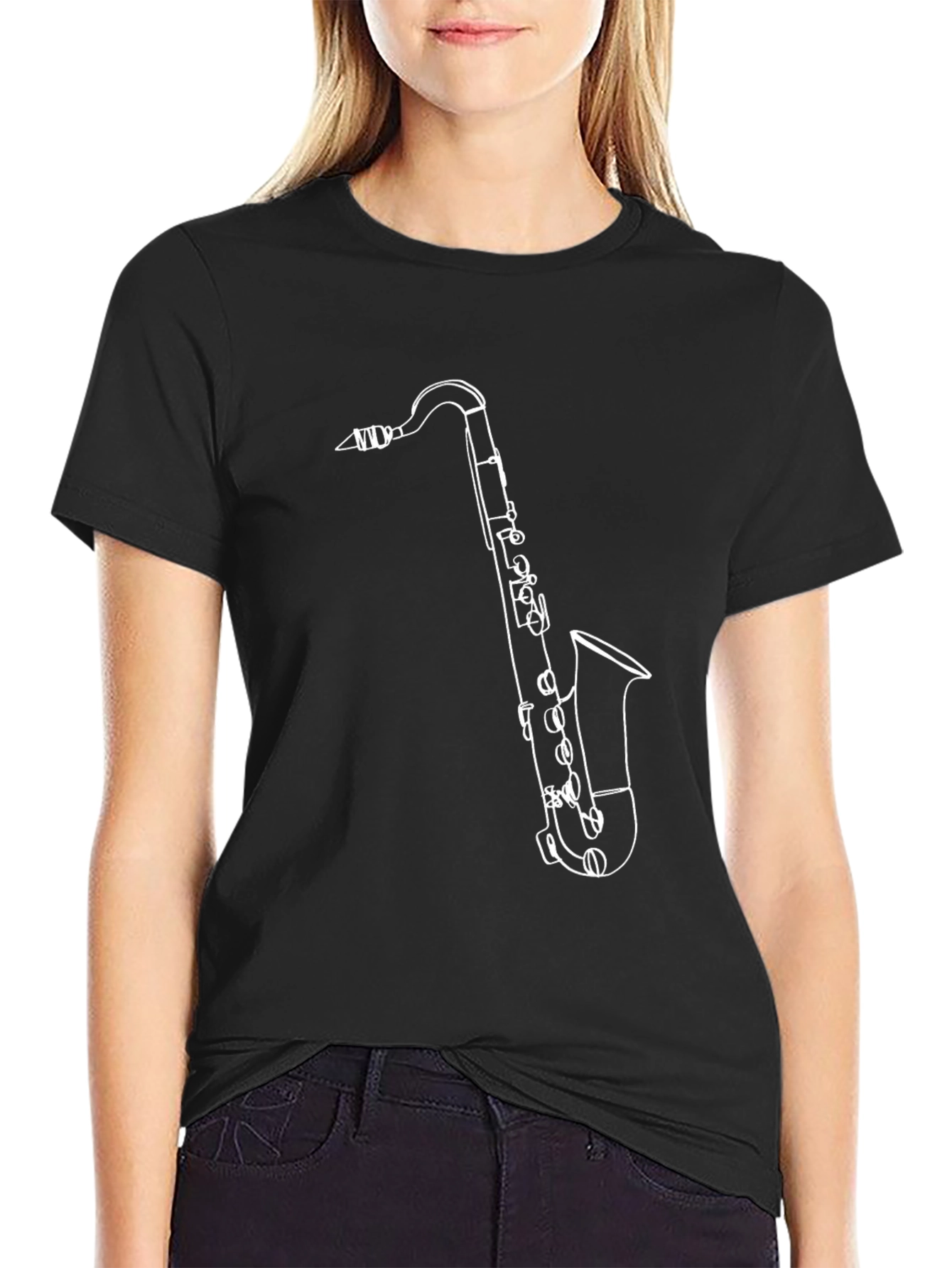 Saxophone Graphic Tee - Cool Music Lover Shirt