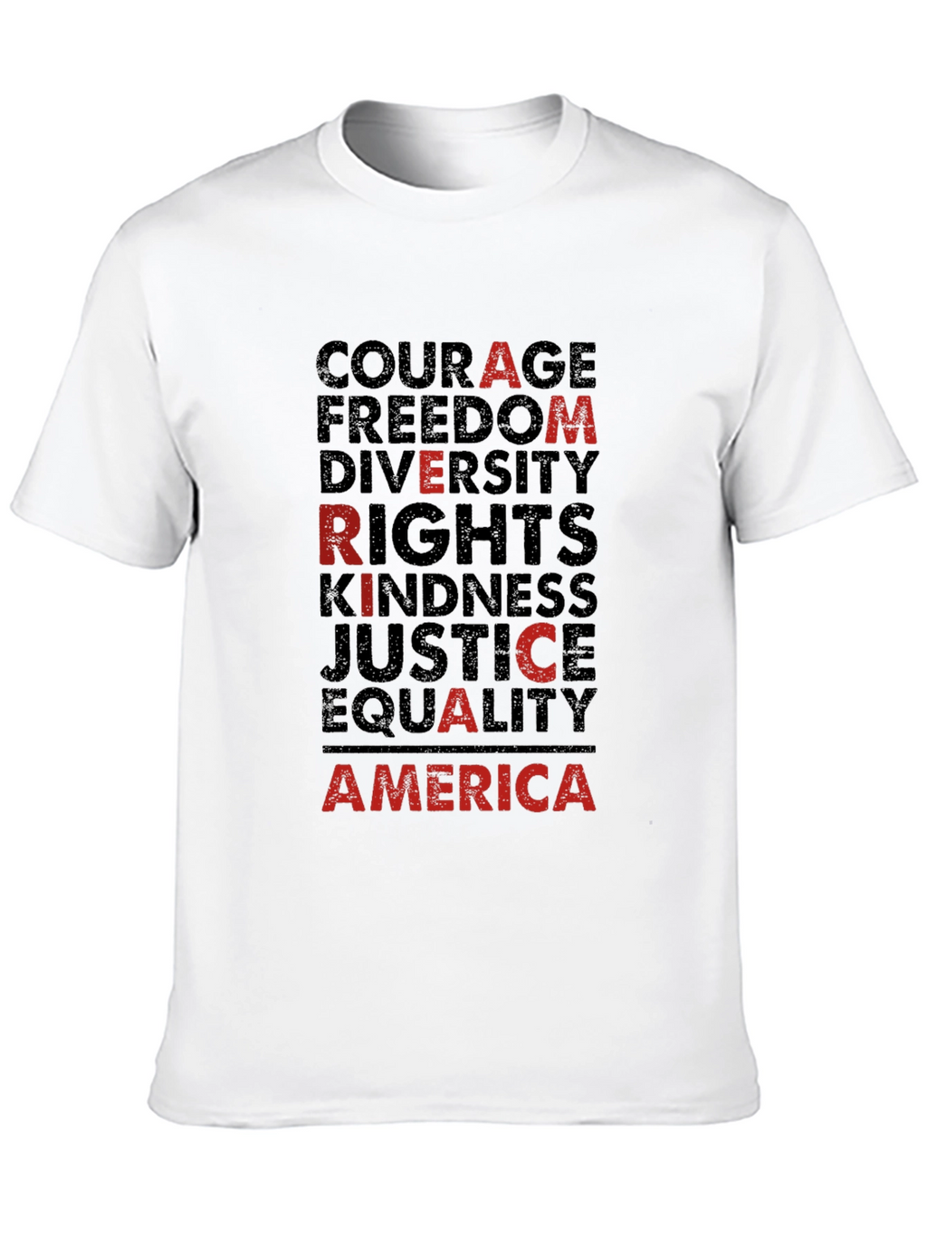 America Values Black Graphic Tee