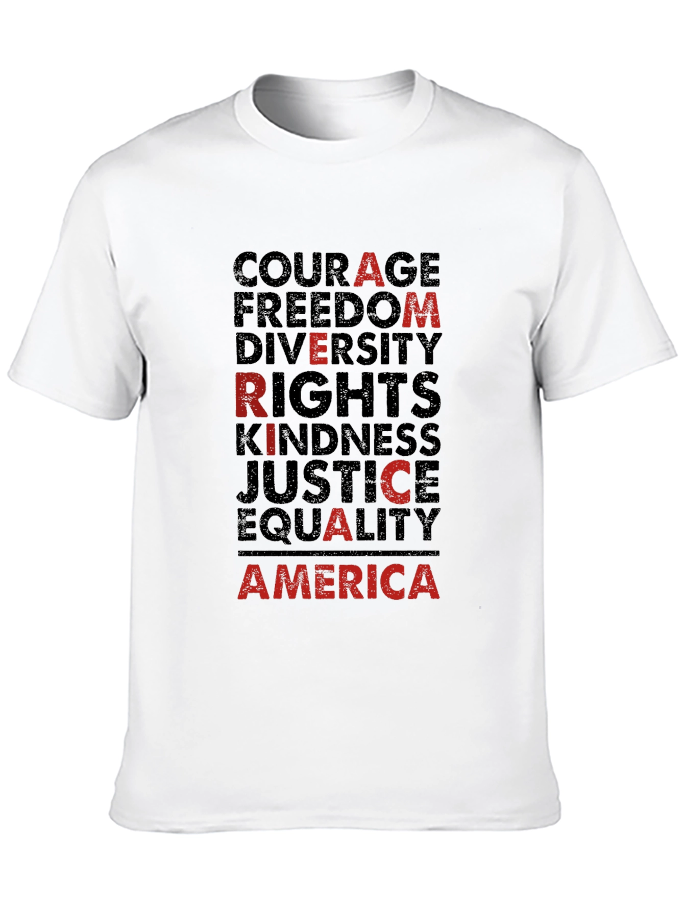 America Values Black Graphic Tee