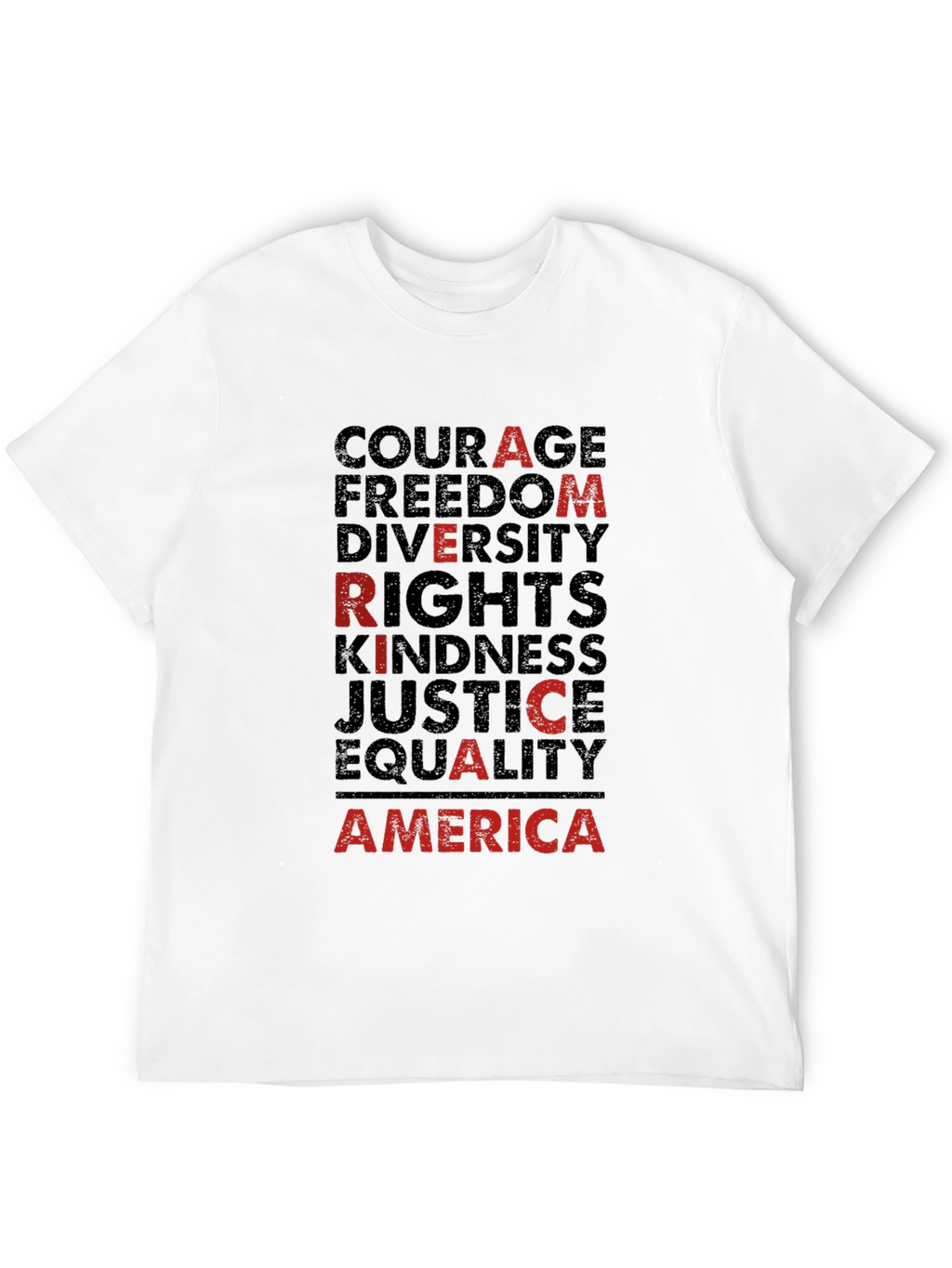 America Values Black Graphic Tee