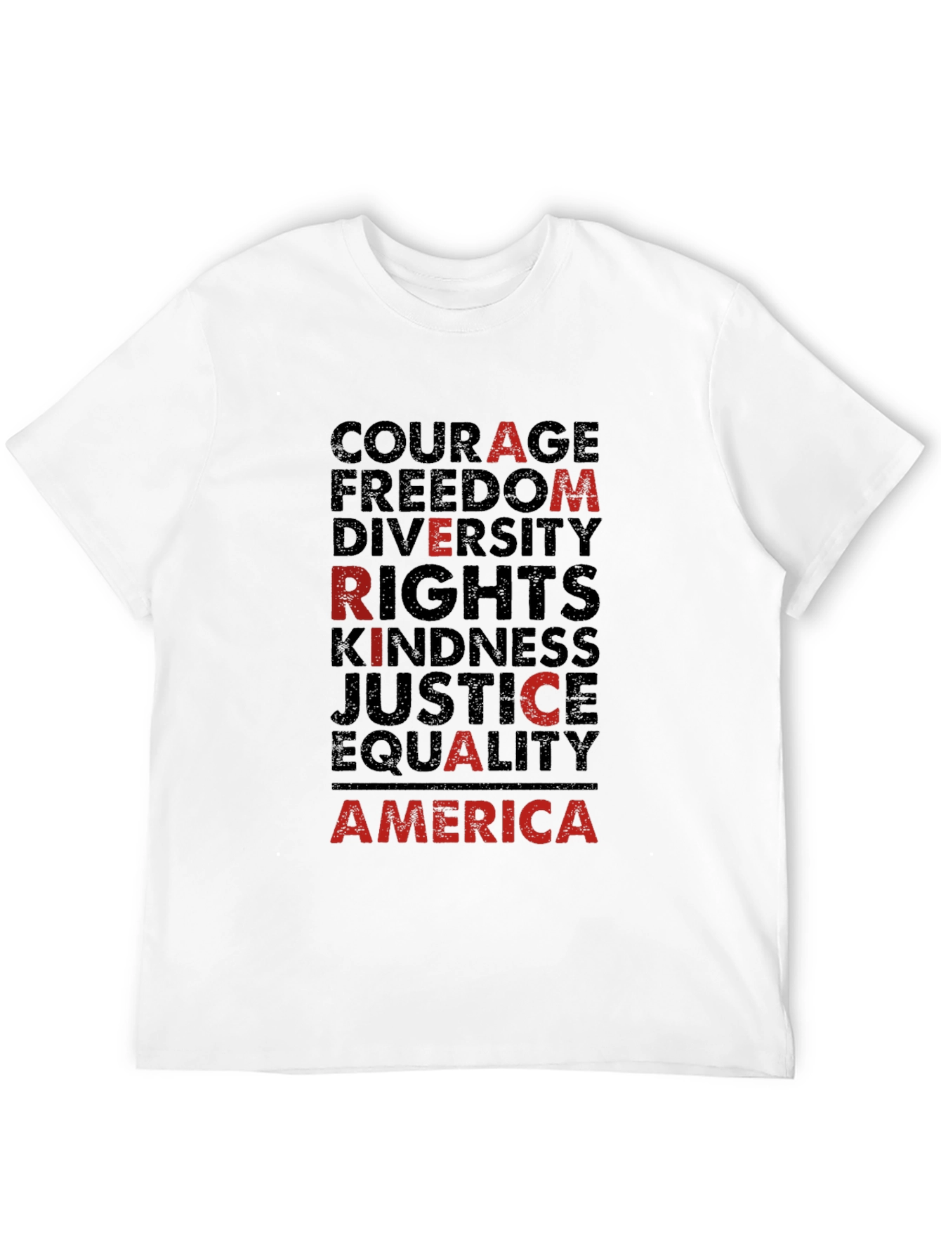 America Values Black Graphic Tee