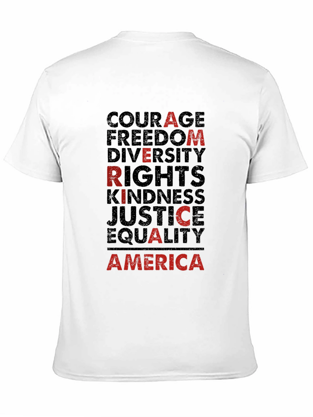 America Values Black Graphic Tee