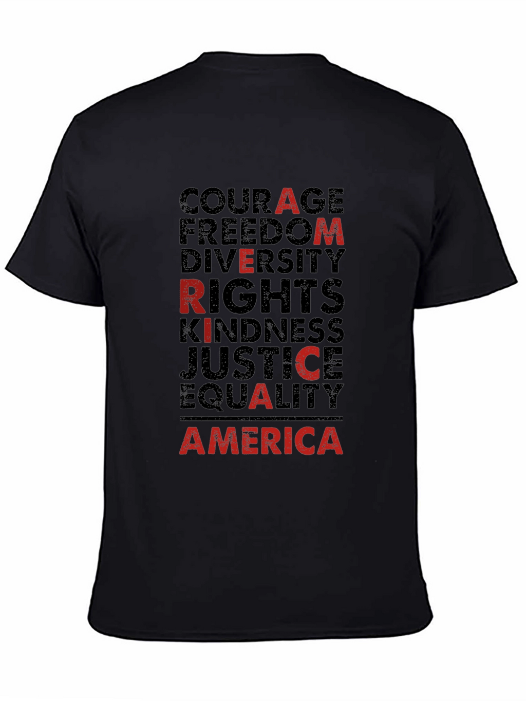 America Values Black Graphic Tee