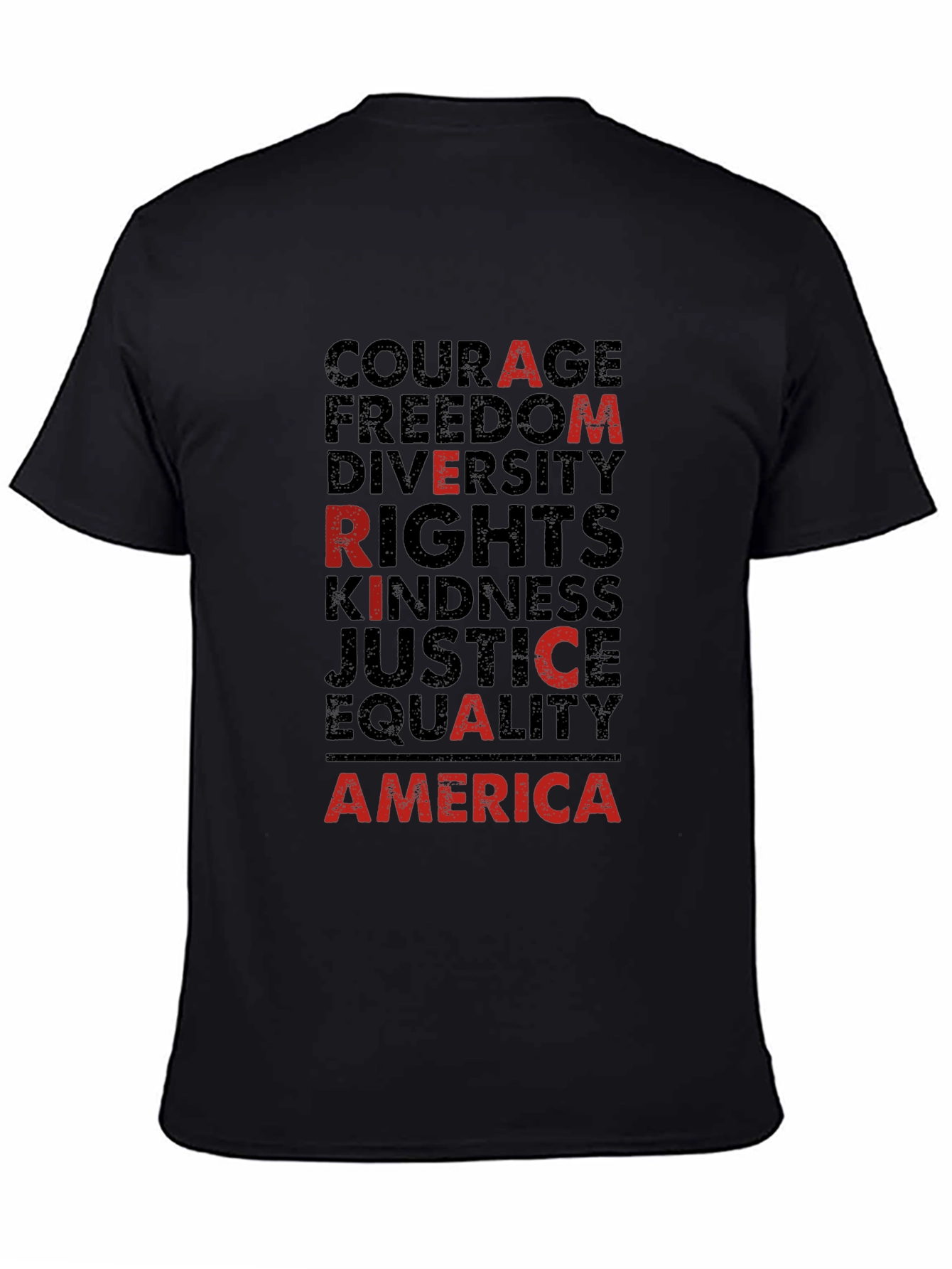 America Values Black Graphic Tee