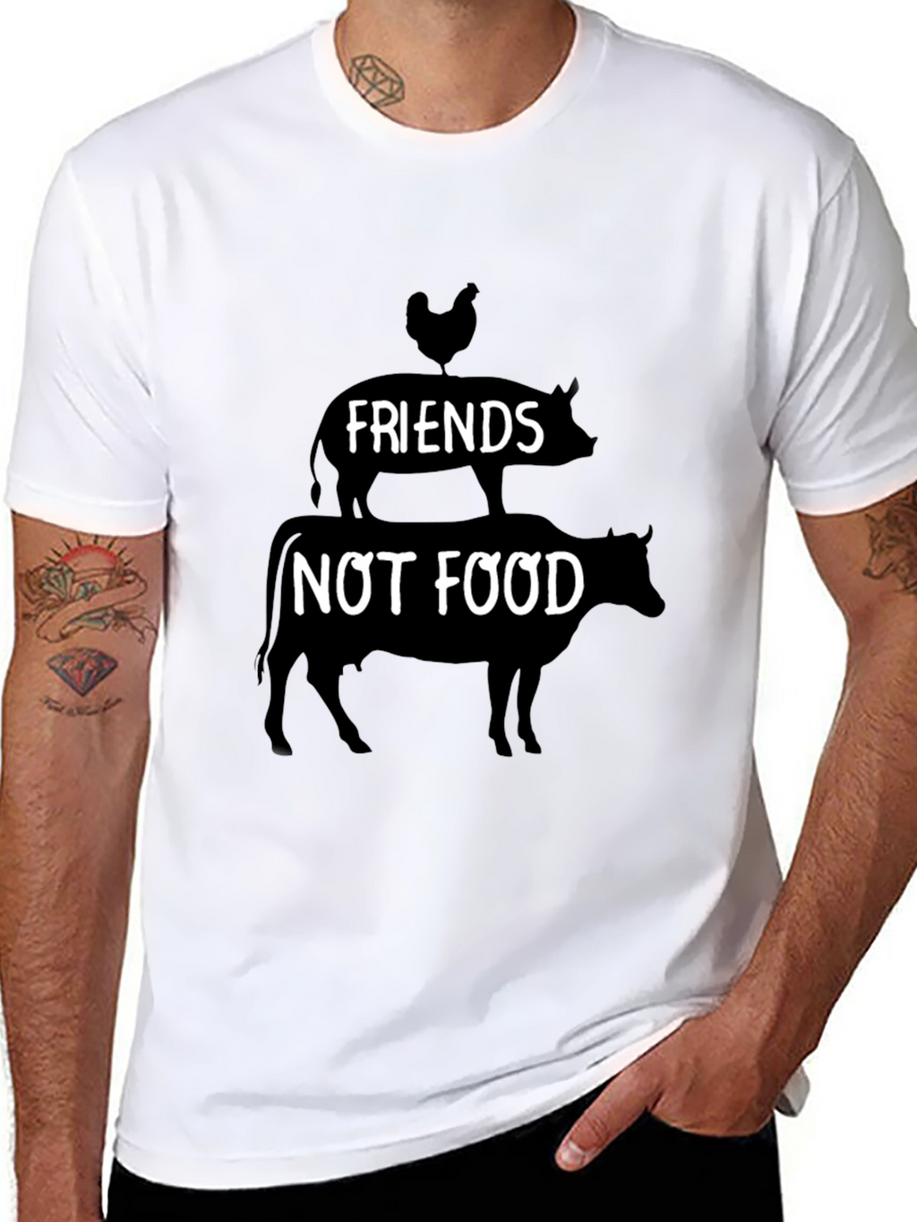 Vegan Friends Not Food T-Shirt