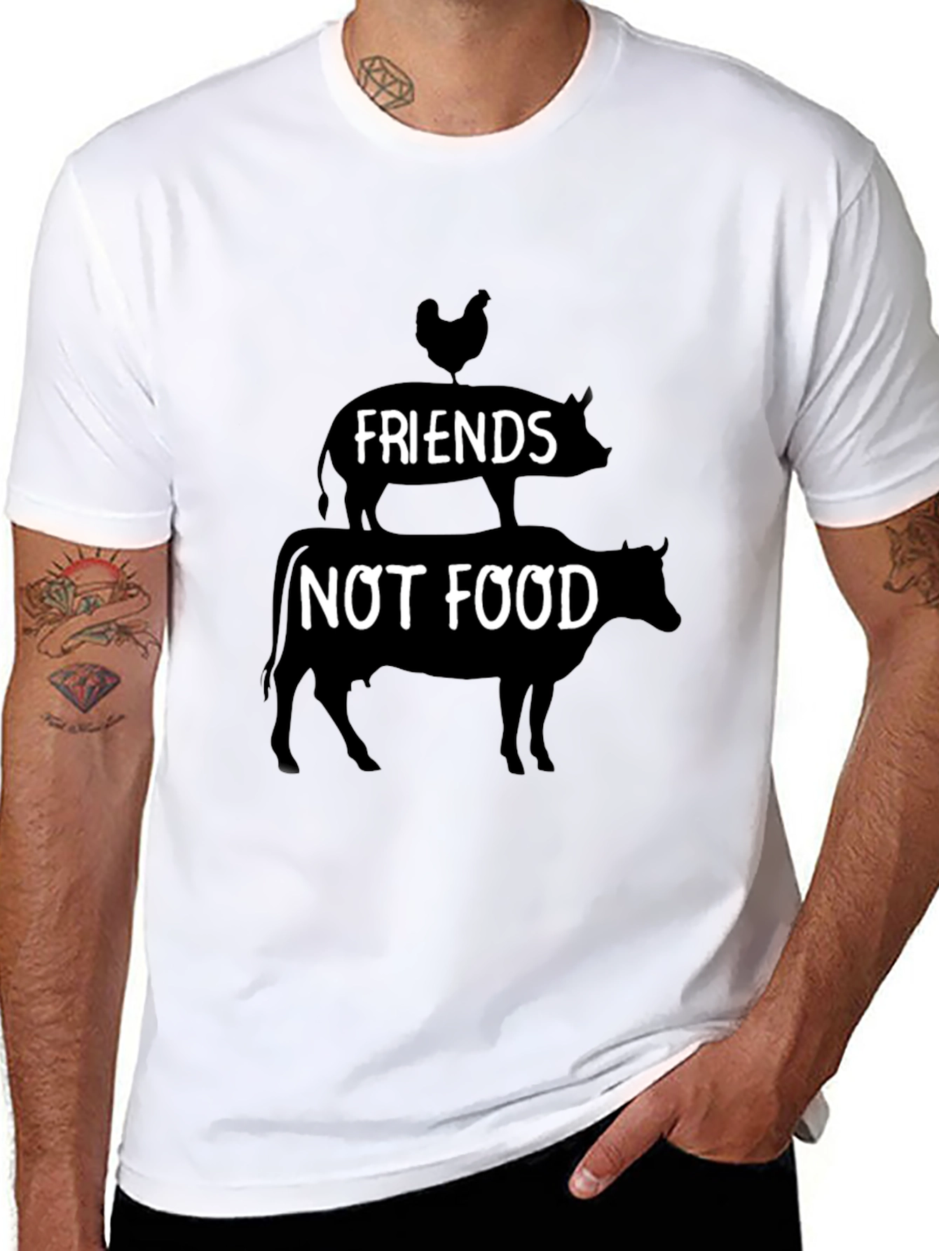 Vegan Friends Not Food T-Shirt