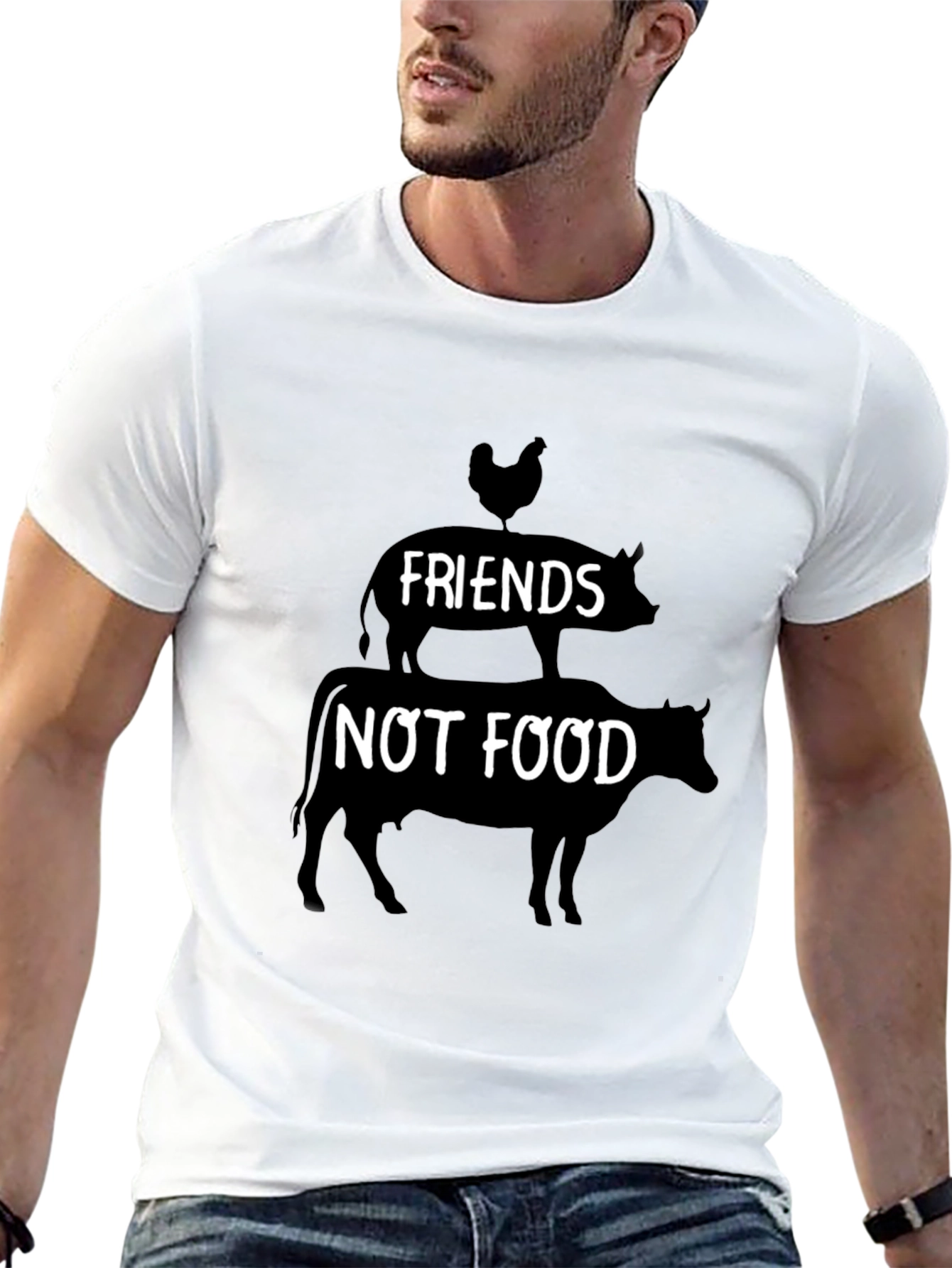 Vegan Friends Not Food T-Shirt