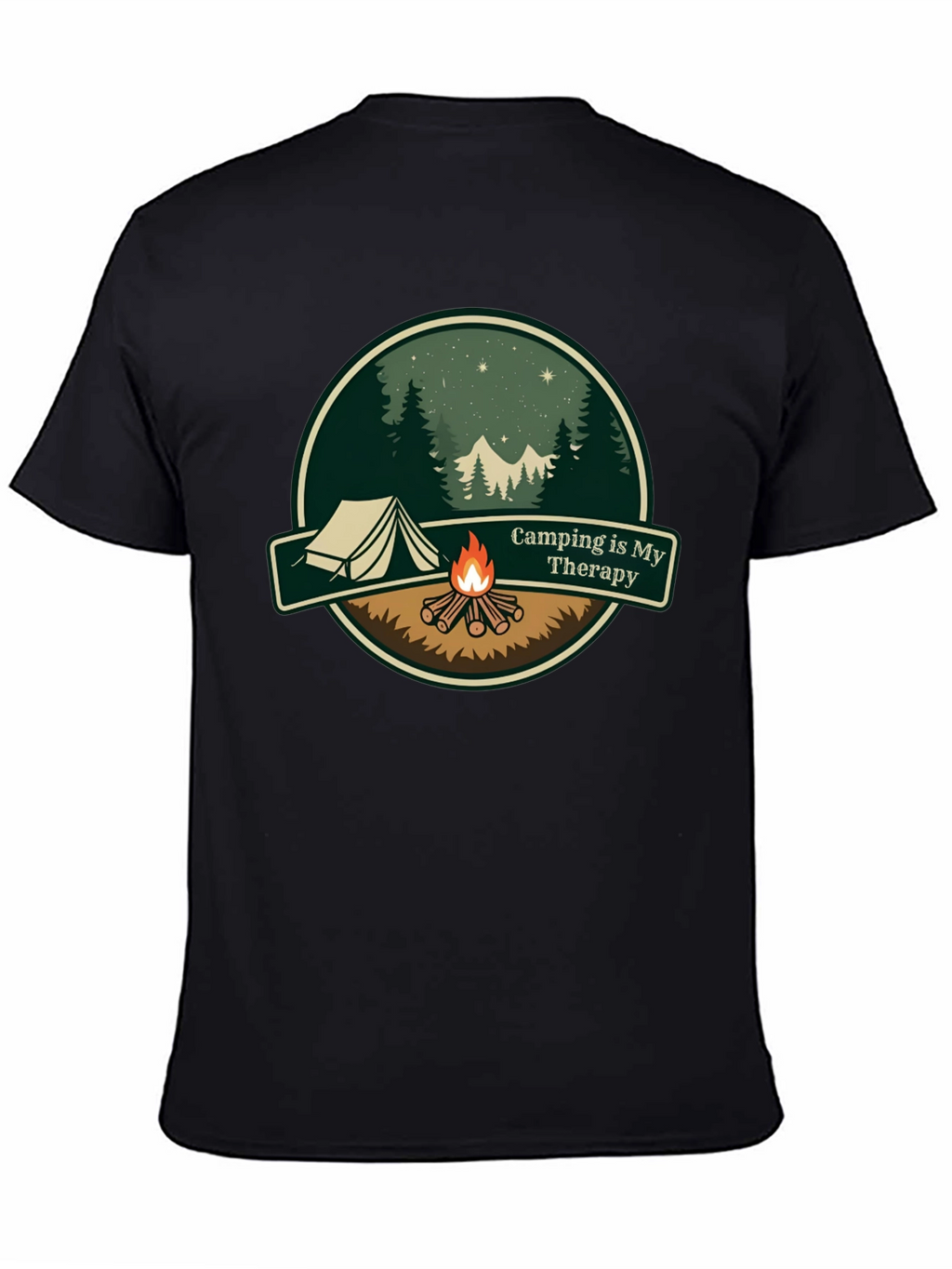 Camping is My Therapy Graphic T-Shirt