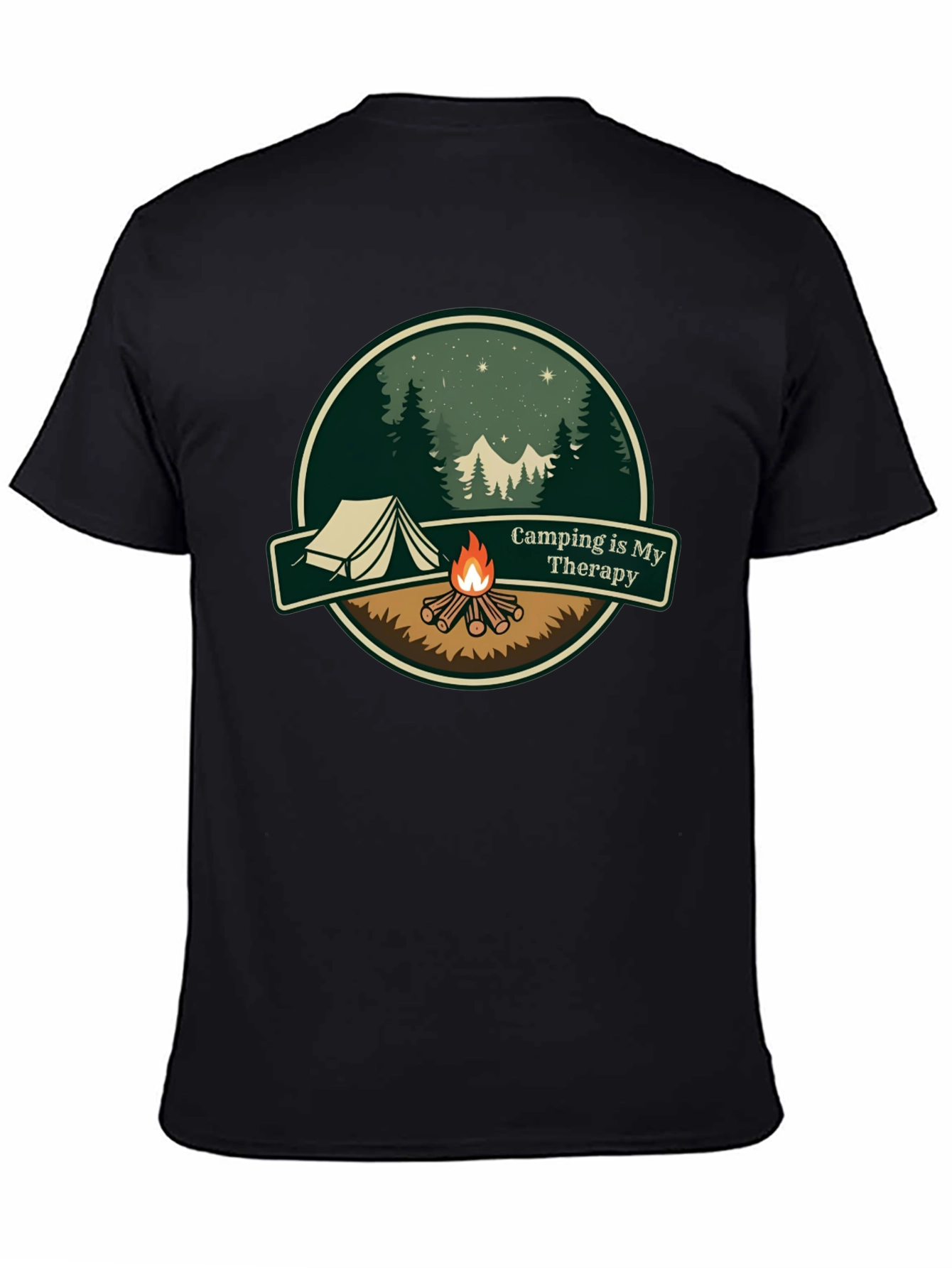 Camping is My Therapy Graphic T-Shirt