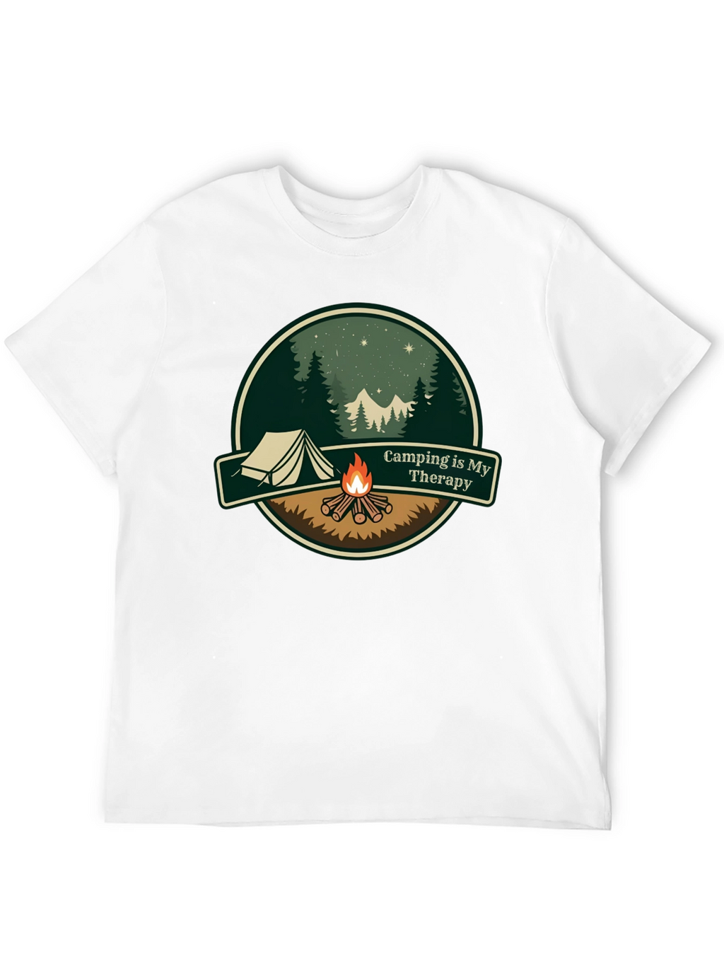 Camping is My Therapy Graphic T-Shirt