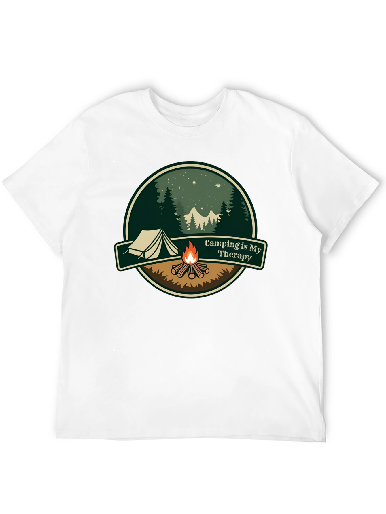 Camping is My Therapy Graphic T-Shirt