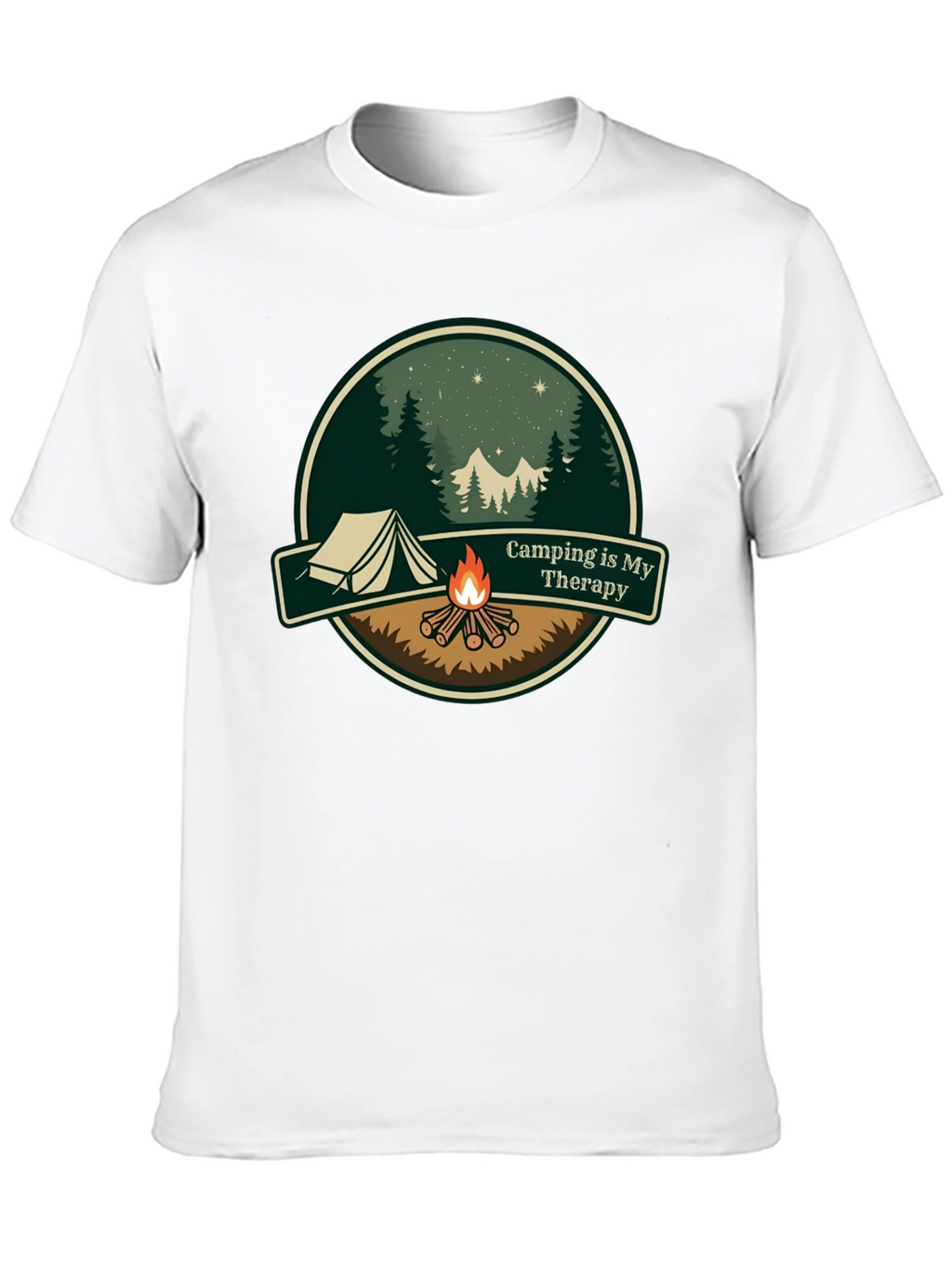 Camping is My Therapy Graphic T-Shirt