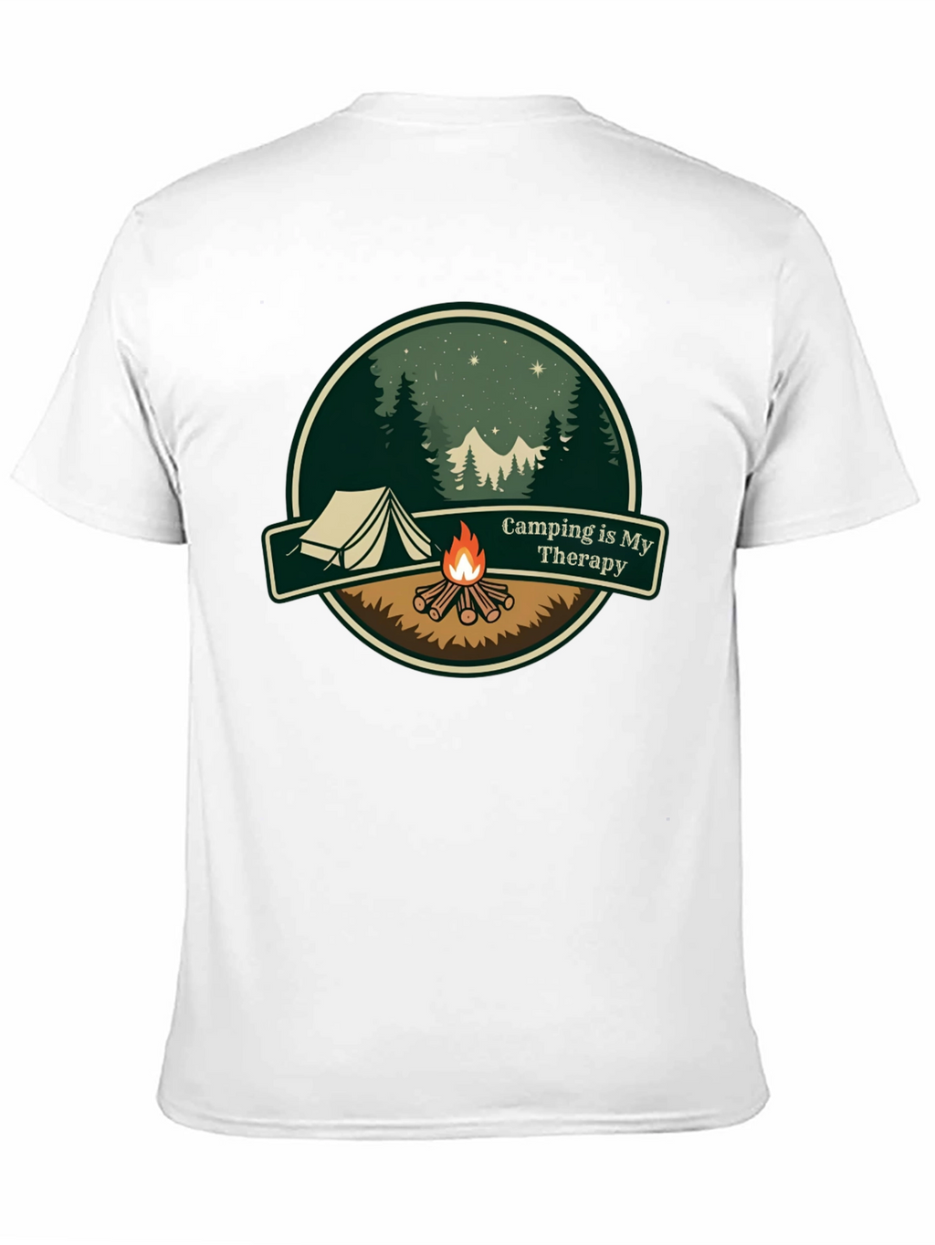 Camping is My Therapy Graphic T-Shirt