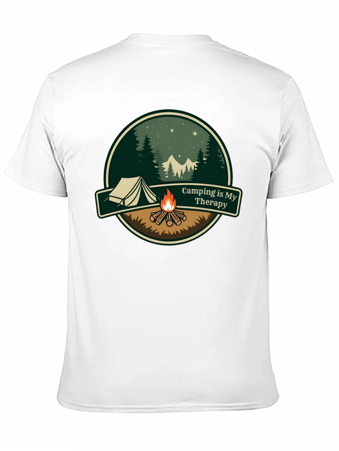 Camping is My Therapy Graphic T-Shirt
