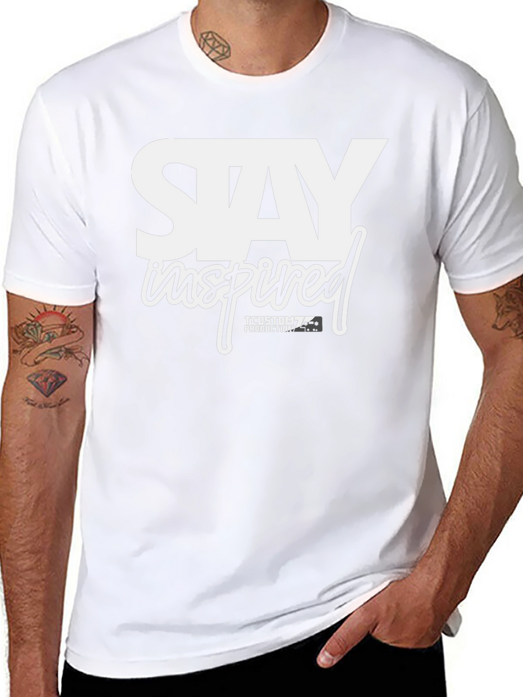 Stay Inspired Graphic T-Shirt - Black