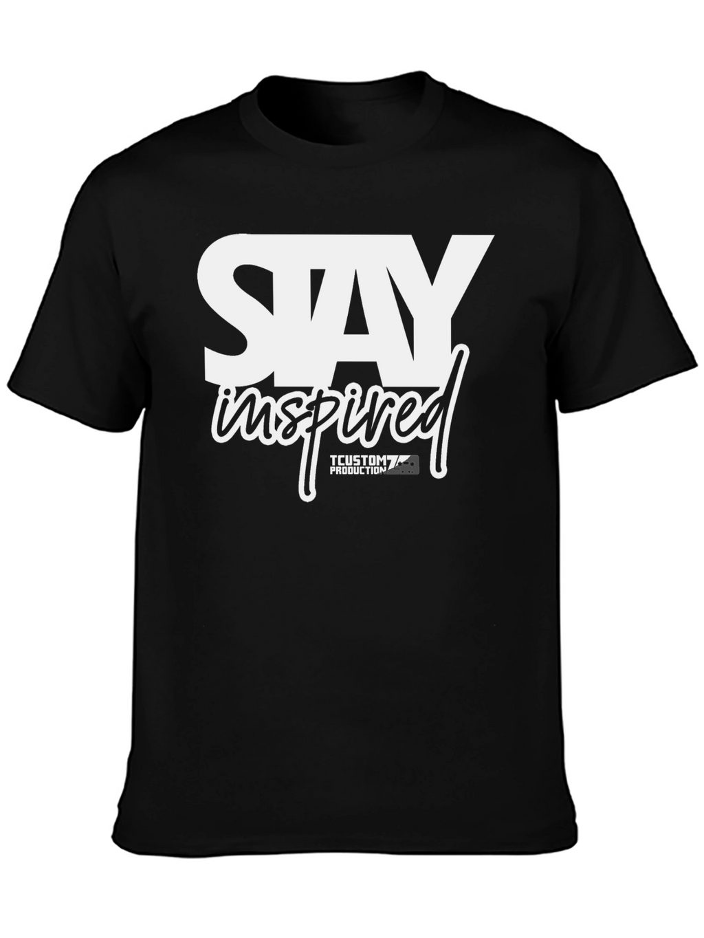 Stay Inspired Graphic T-Shirt - Black