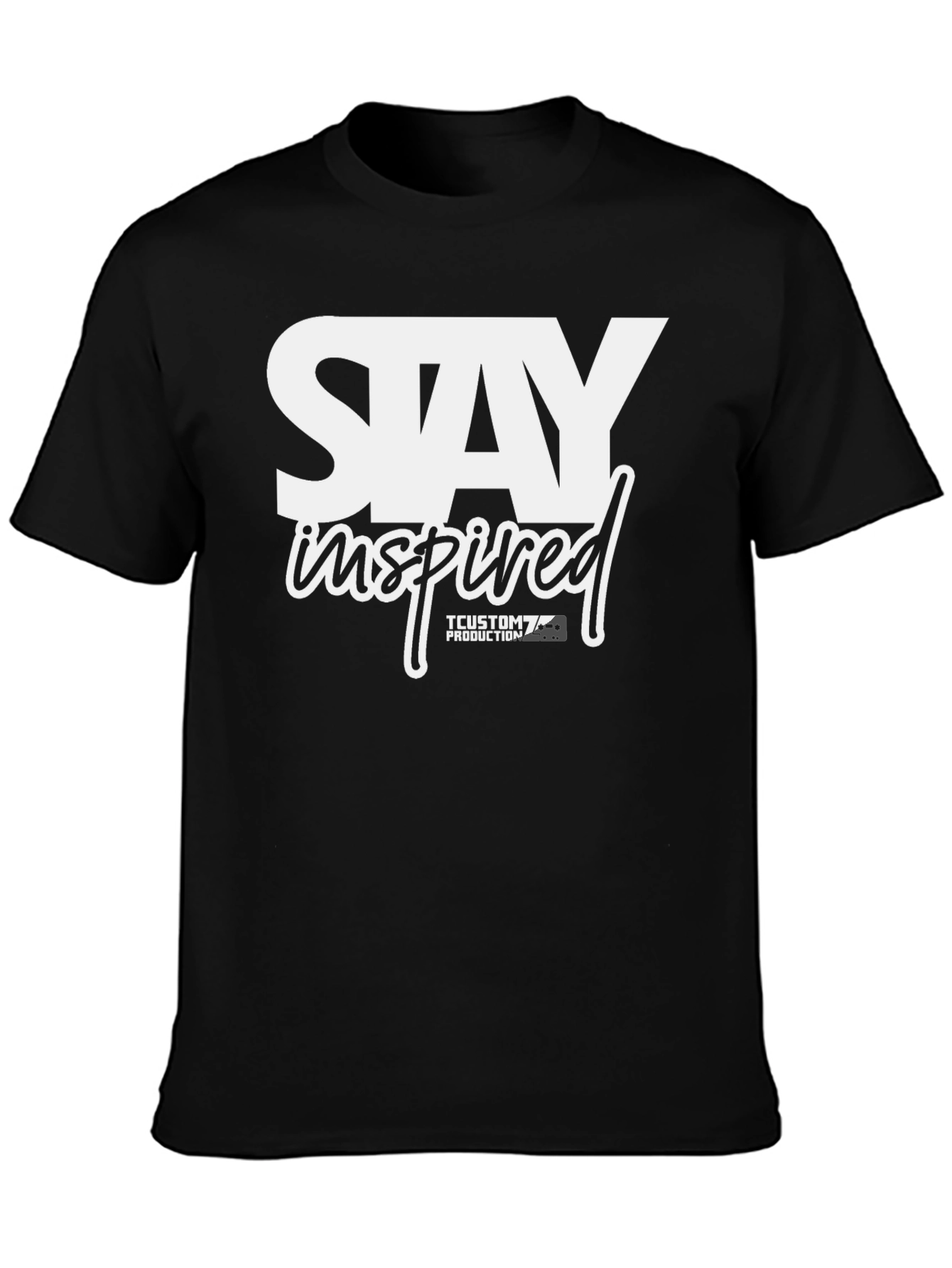 Stay Inspired Graphic T-Shirt - Black