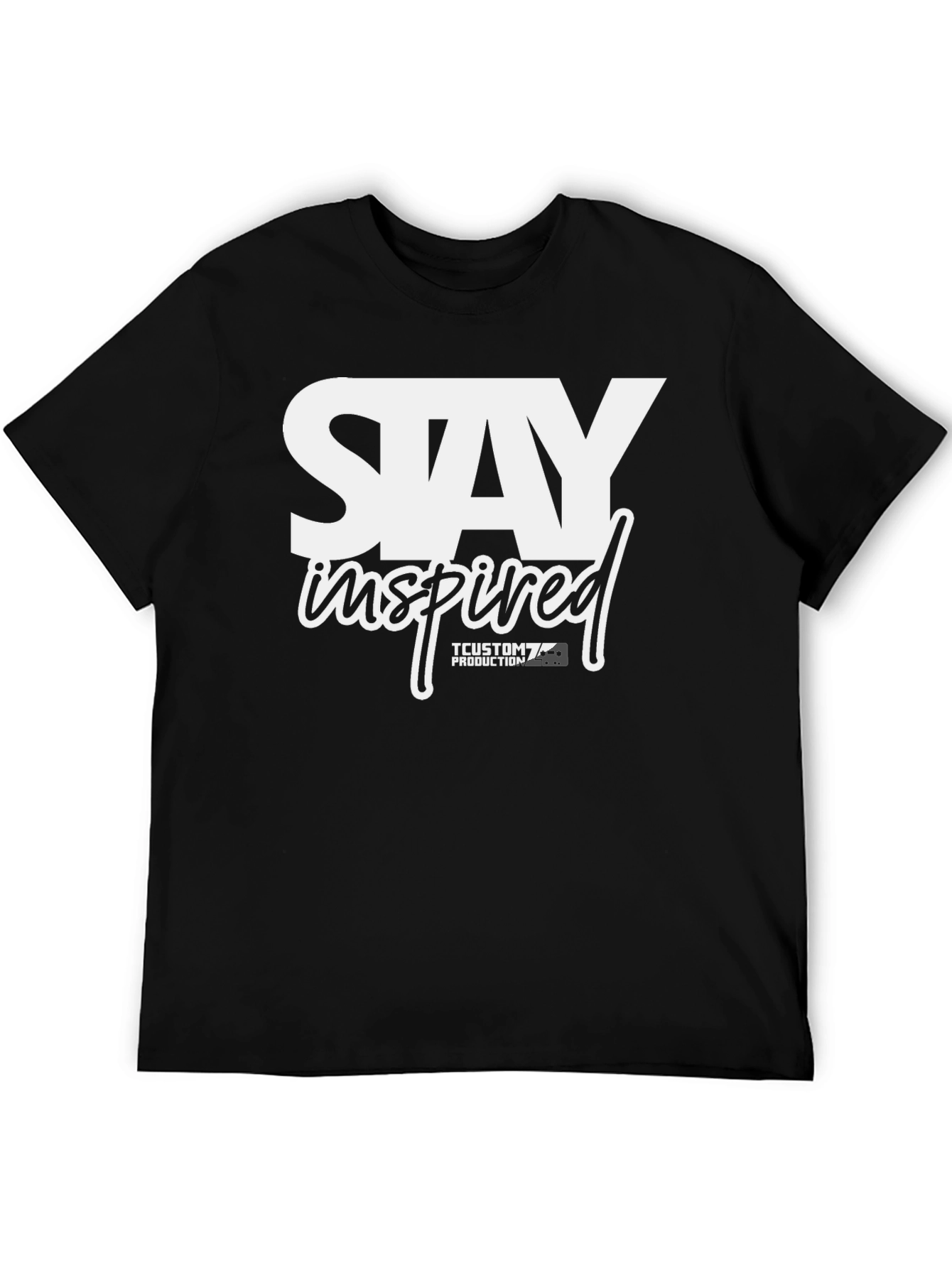 Stay Inspired Graphic T-Shirt - Black
