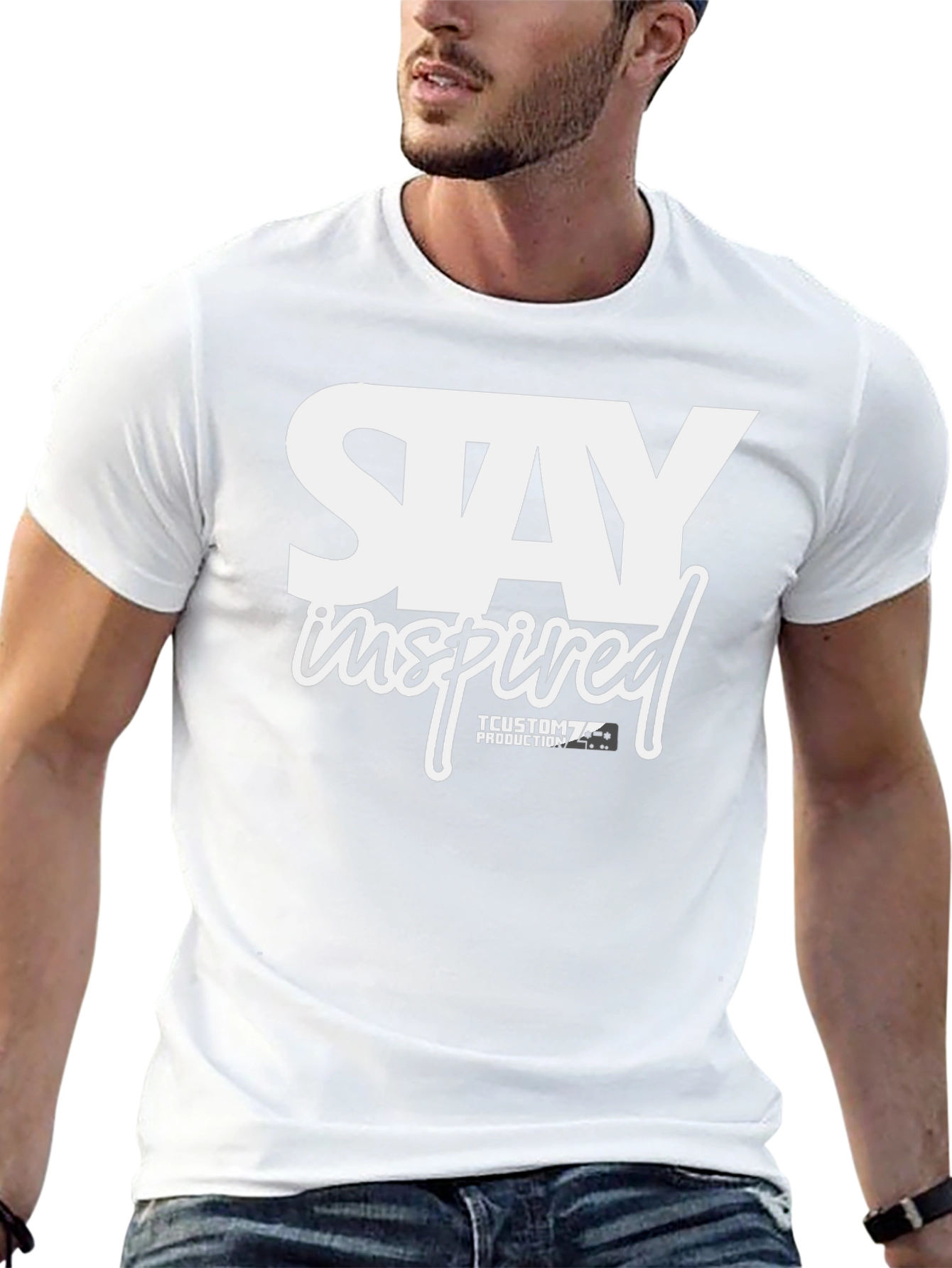 Stay Inspired Graphic T-Shirt - Black